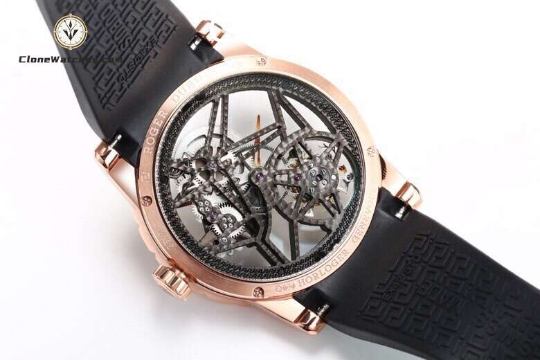 Roger Dubuis Super Clone Watches 1:1 Excalibur Skeleton Tourbillon RDDBEX0939 42MM