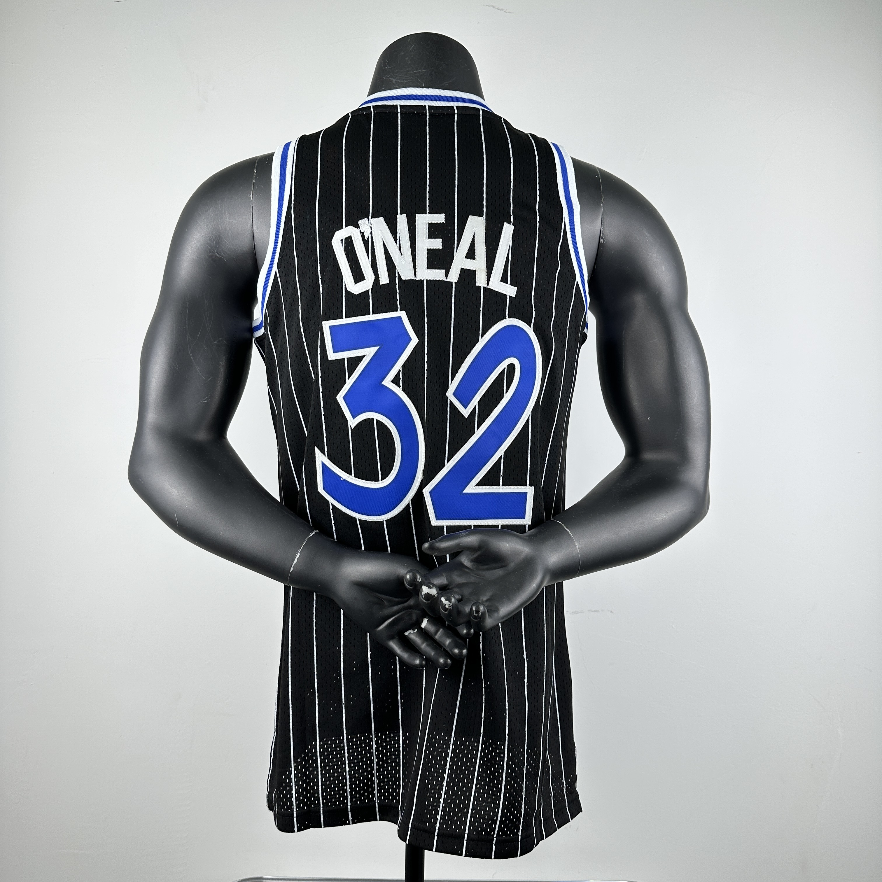 Embroidered MN Retro Jersey Magic 94/95 Season Striped Black No. 32 O'Neal