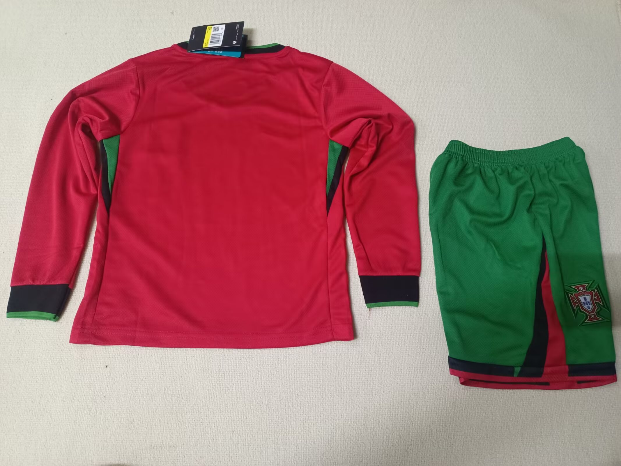 2024/25 Portugal Home Long Sleeve Children's Jersey 1:1 Thai Quality