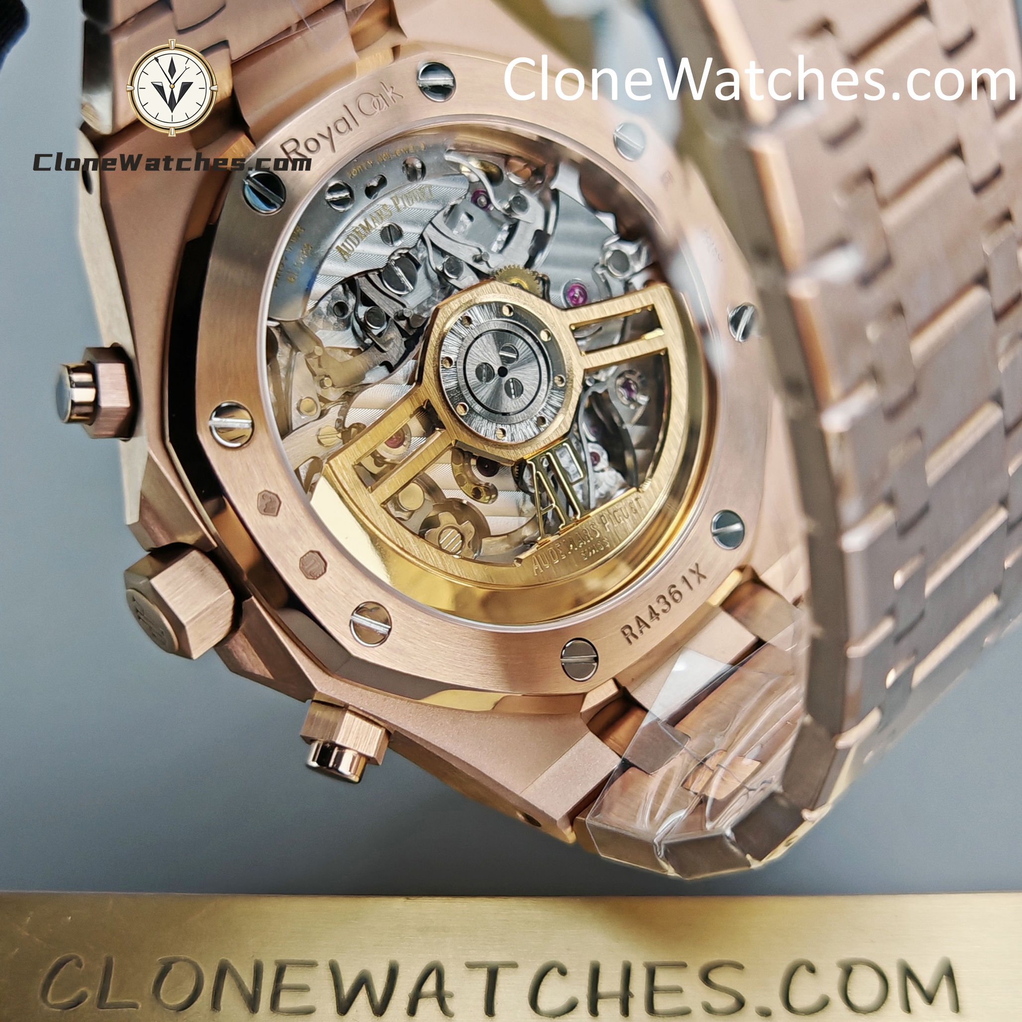 Audemars Piguet Super Clone Watches 1:1 Royal Oak Rose Gold 26240 White Dial