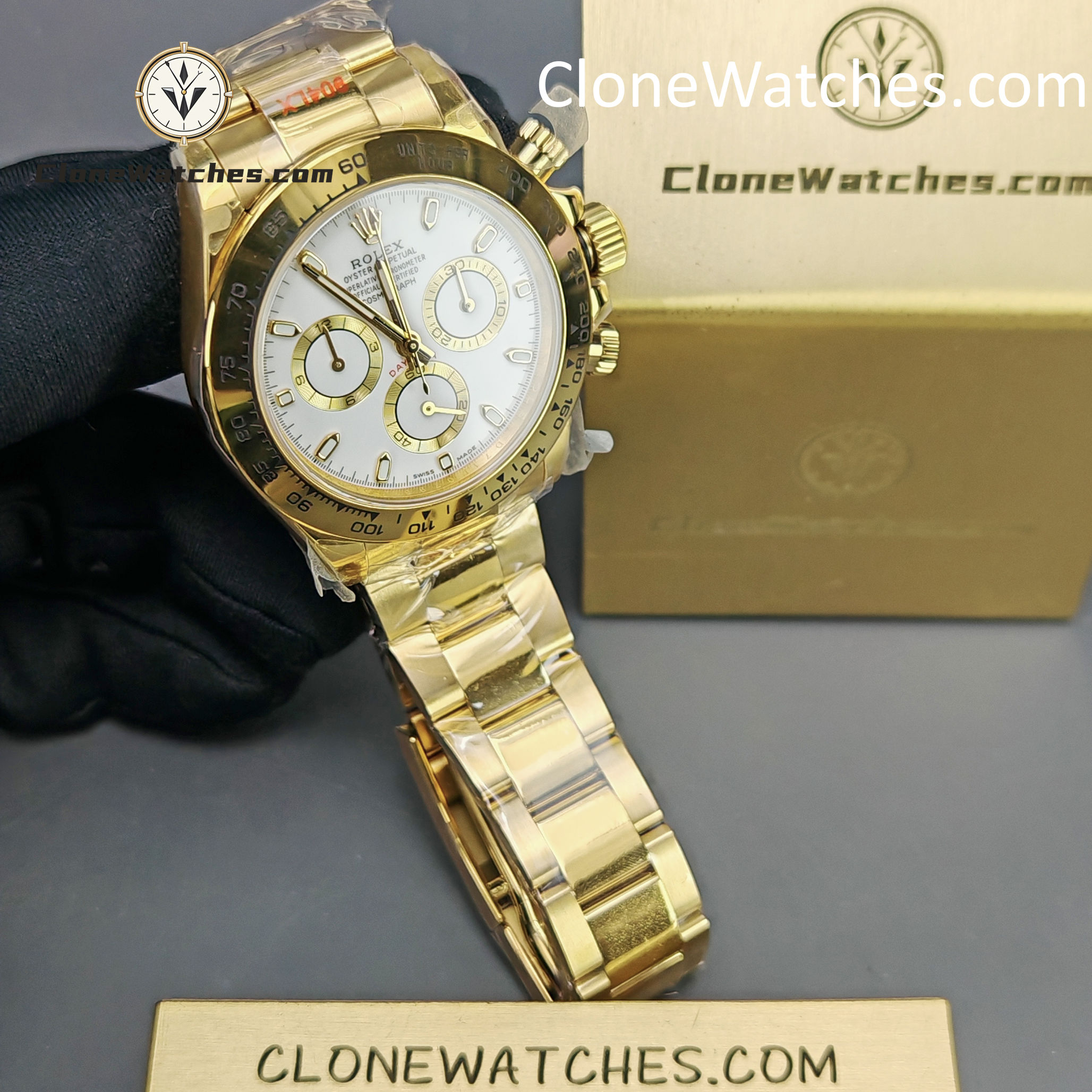Rolex Super Clone Watches 1:1 Daytona White Dial m116508-0001 4130 Movement