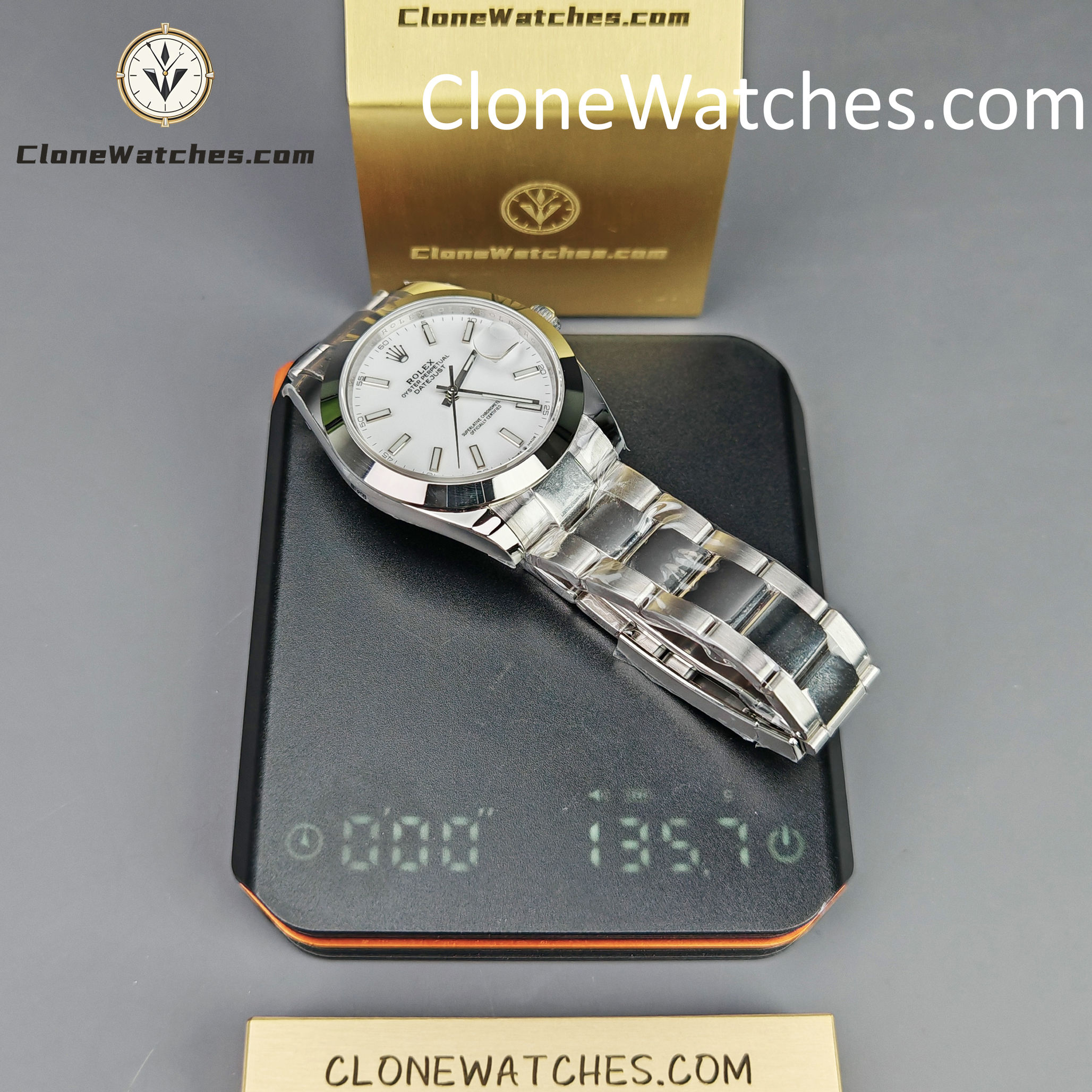 Rolex Super Clone Watches 1:1 DateJust White Dial M126300 – 0005 Oyster 41MM 3235 Movement