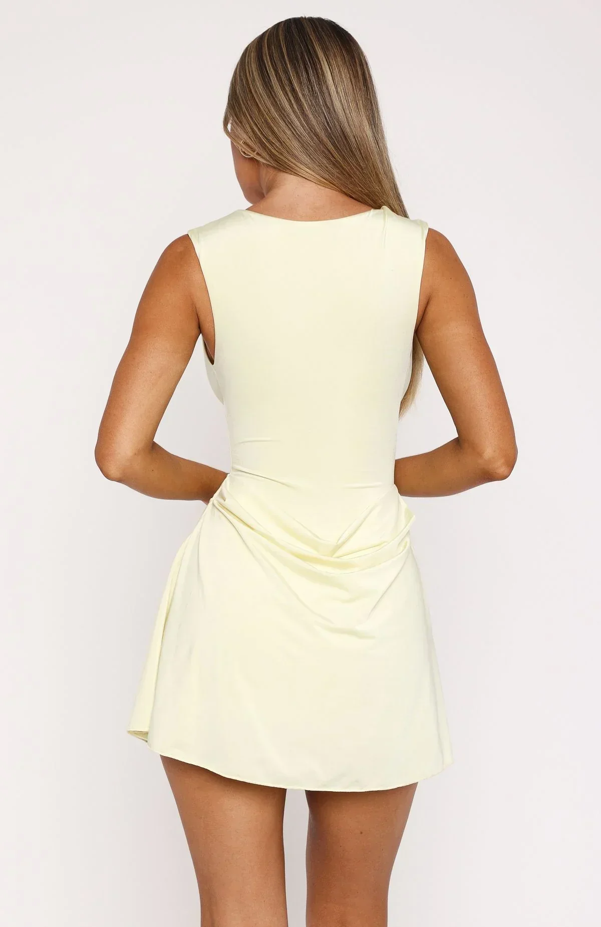 Guest Of Honour Mini Dress Lemon