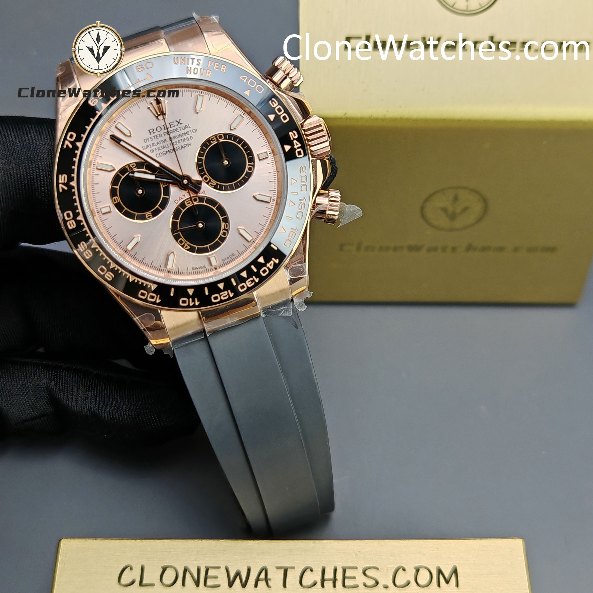 Rolex Super Clone Watches 1:1 Daytona Rose Gold M126515ln-0006 4131 Movement