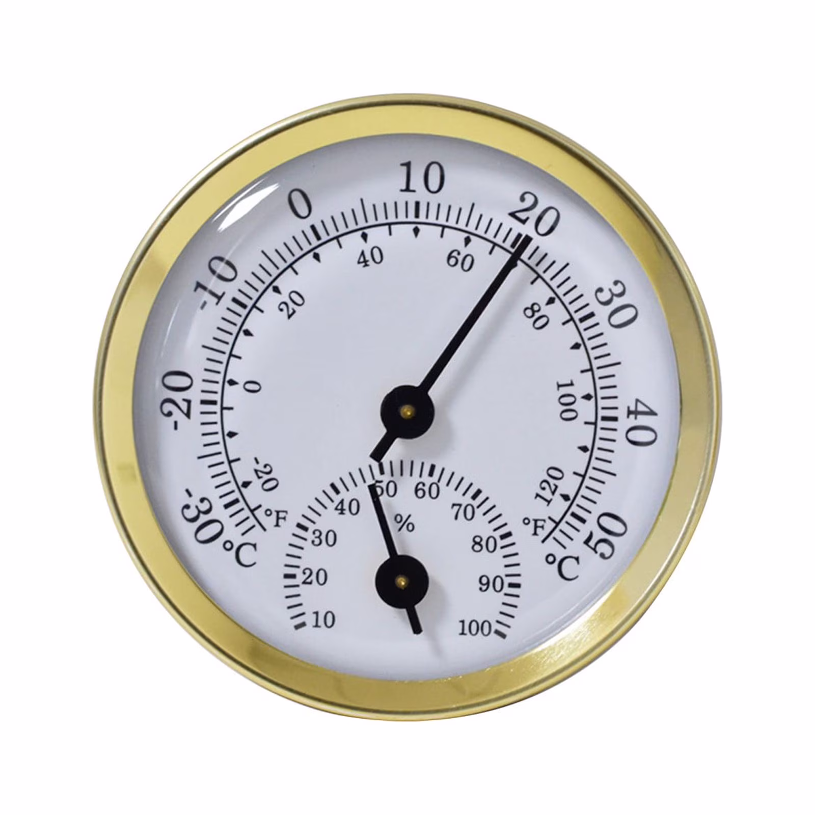 Yaoyar Dial Thermometer, Dial Type Indoor Thermometer Hygrometer Pointer Type Mini Temperature and Humidity Meter, Refrigerator Thermometers
