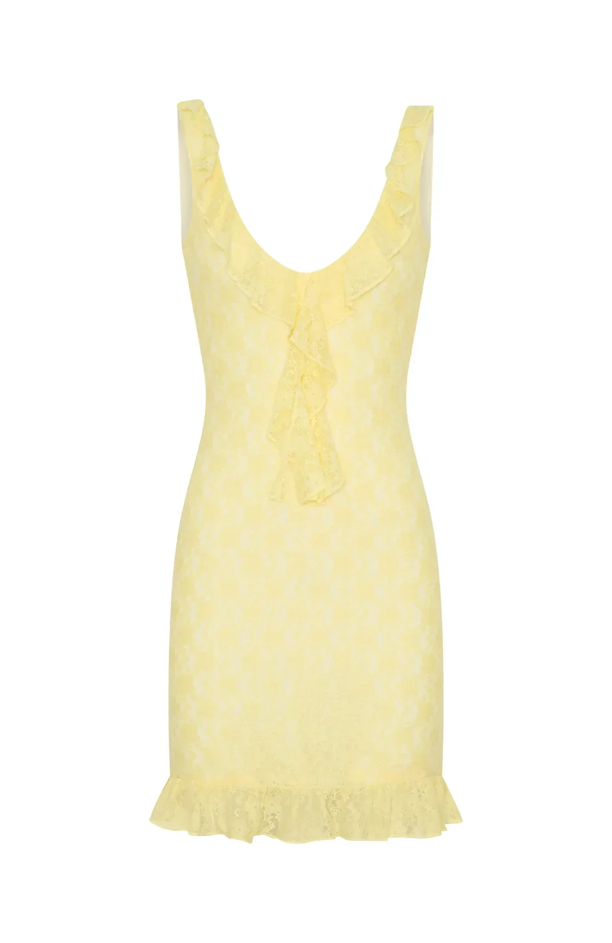 Take A Bow Mini Dress Lemon