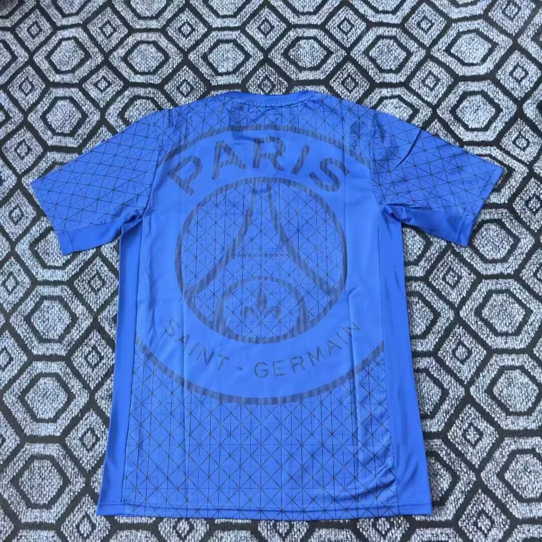 2025-26 Paris pre-match training blue jersey - fan version