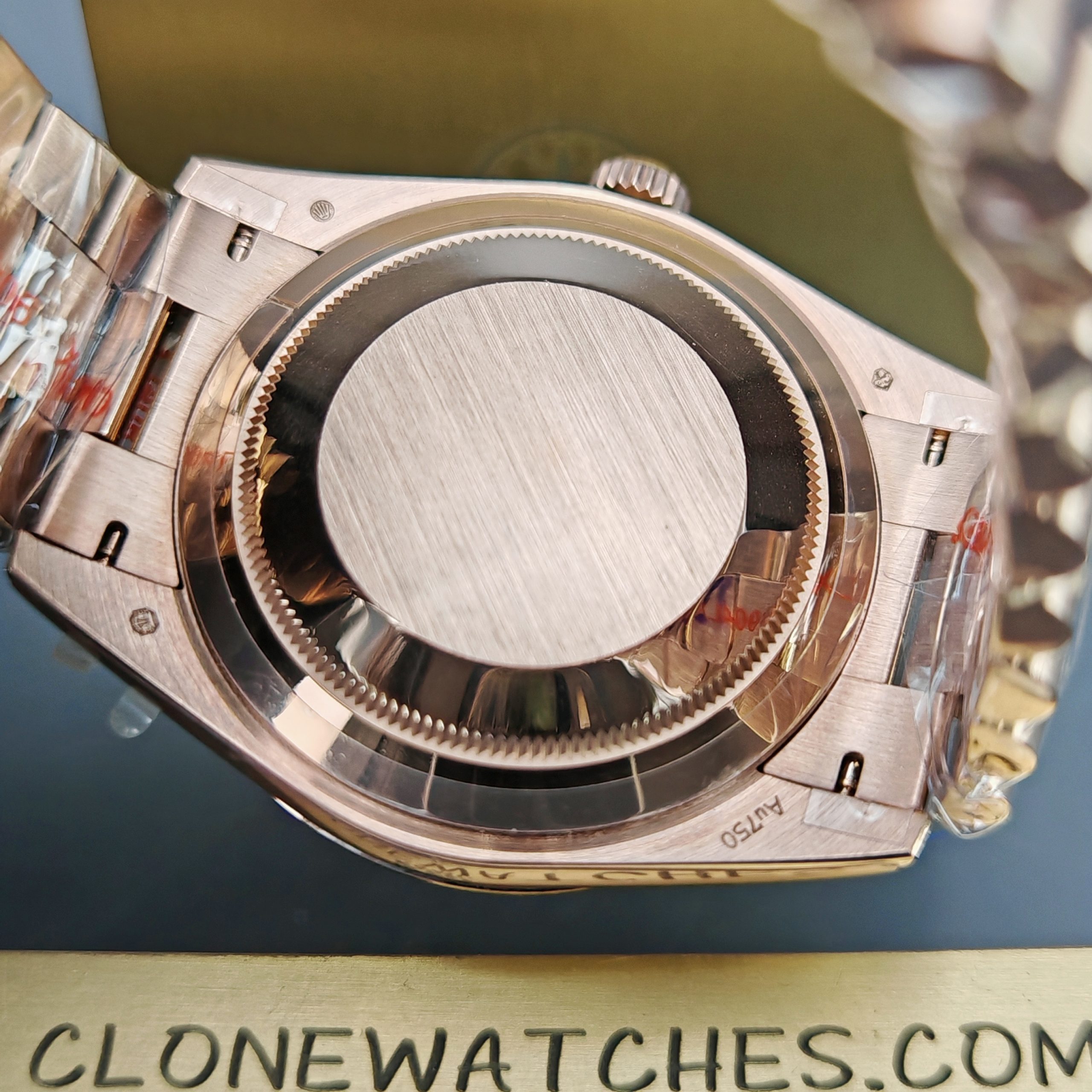 Rolex Super Clone Watches 1:1 Day Date Rose Gold Silver Dial 40mm m228235-0004 3255 Movement