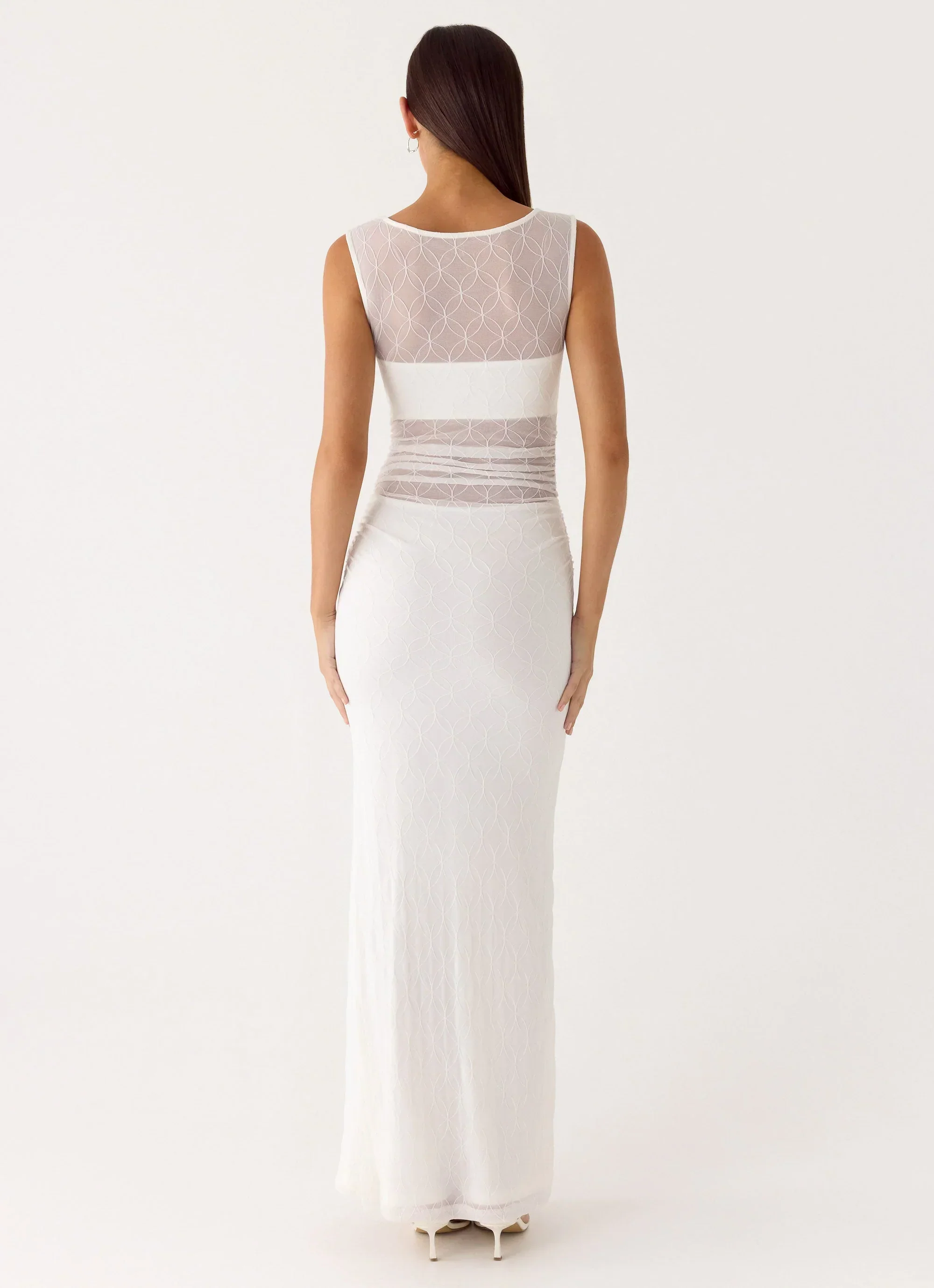 Sabre Maxi Dress - White