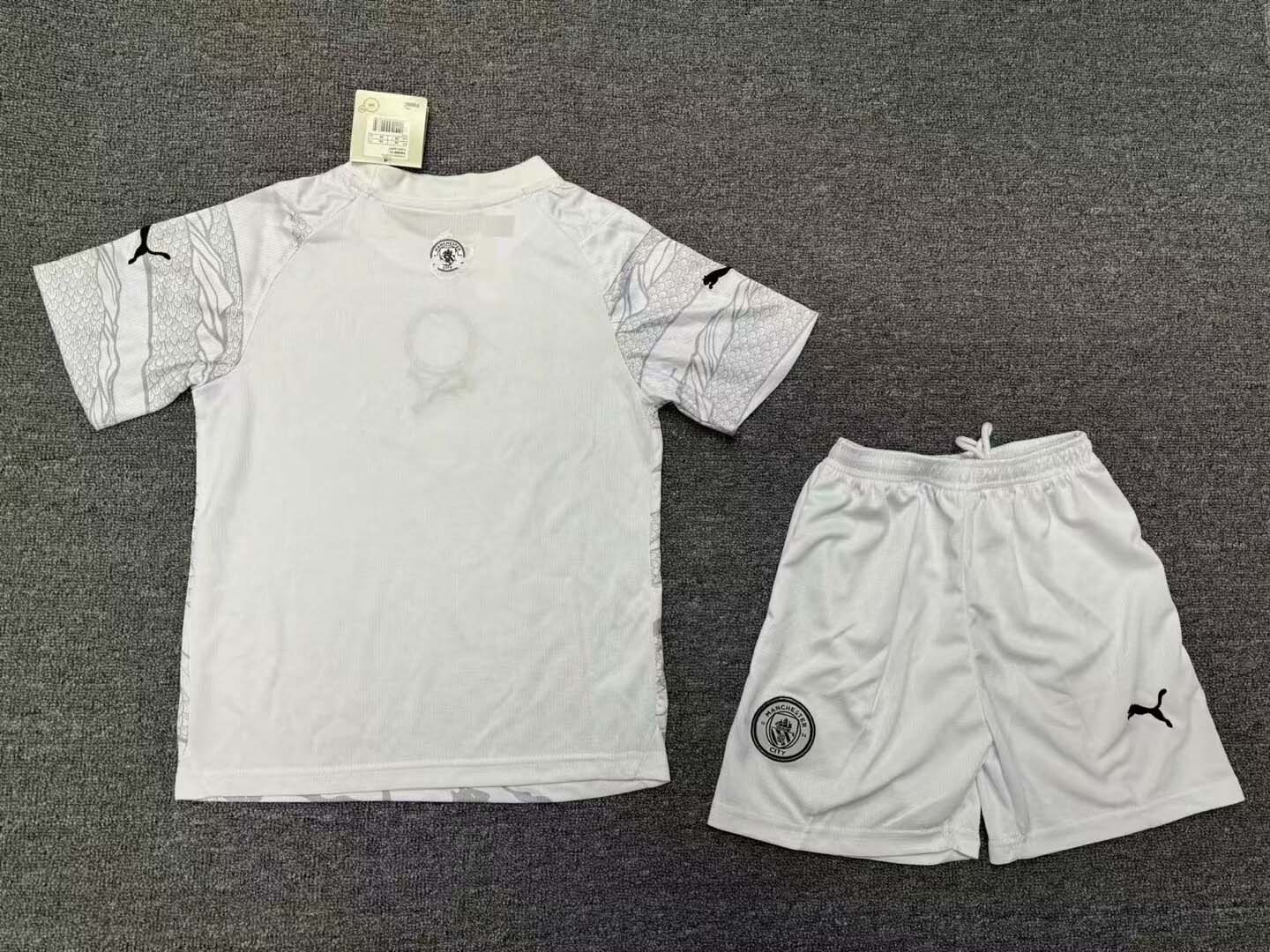 2024-25 Manchester City Special Edition Grey Football Shirt 1:1 Thai Quality Kids Size