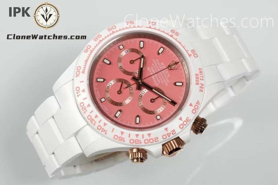 Modified Super Clone Watches 1:1 AET Rolex Daytona Full Ceramic SAKURA 4130 Movement
