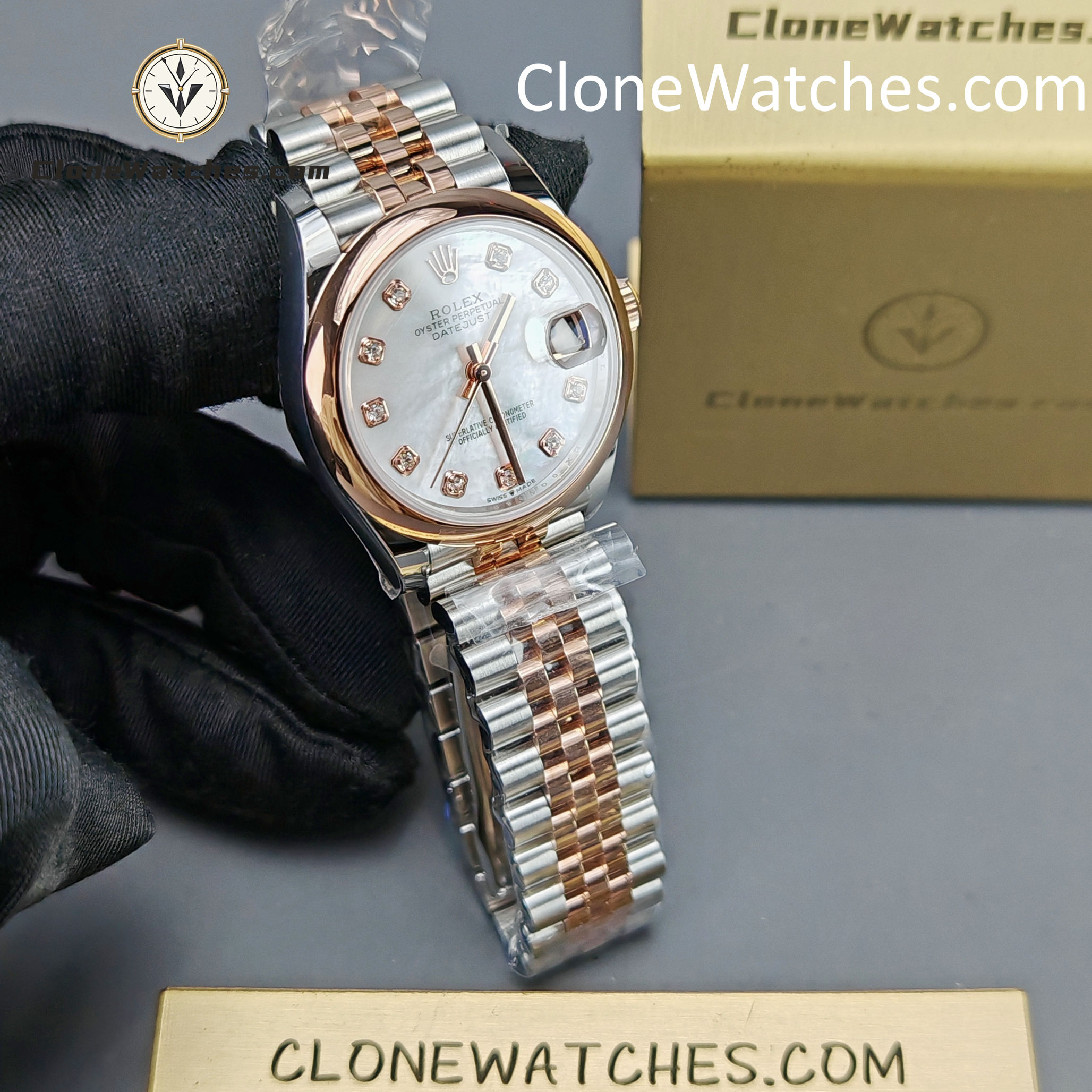 Rolex Super Clone Watches 1:1 DateJust m278243-0028 Jubilee 31MM 2236 Movement