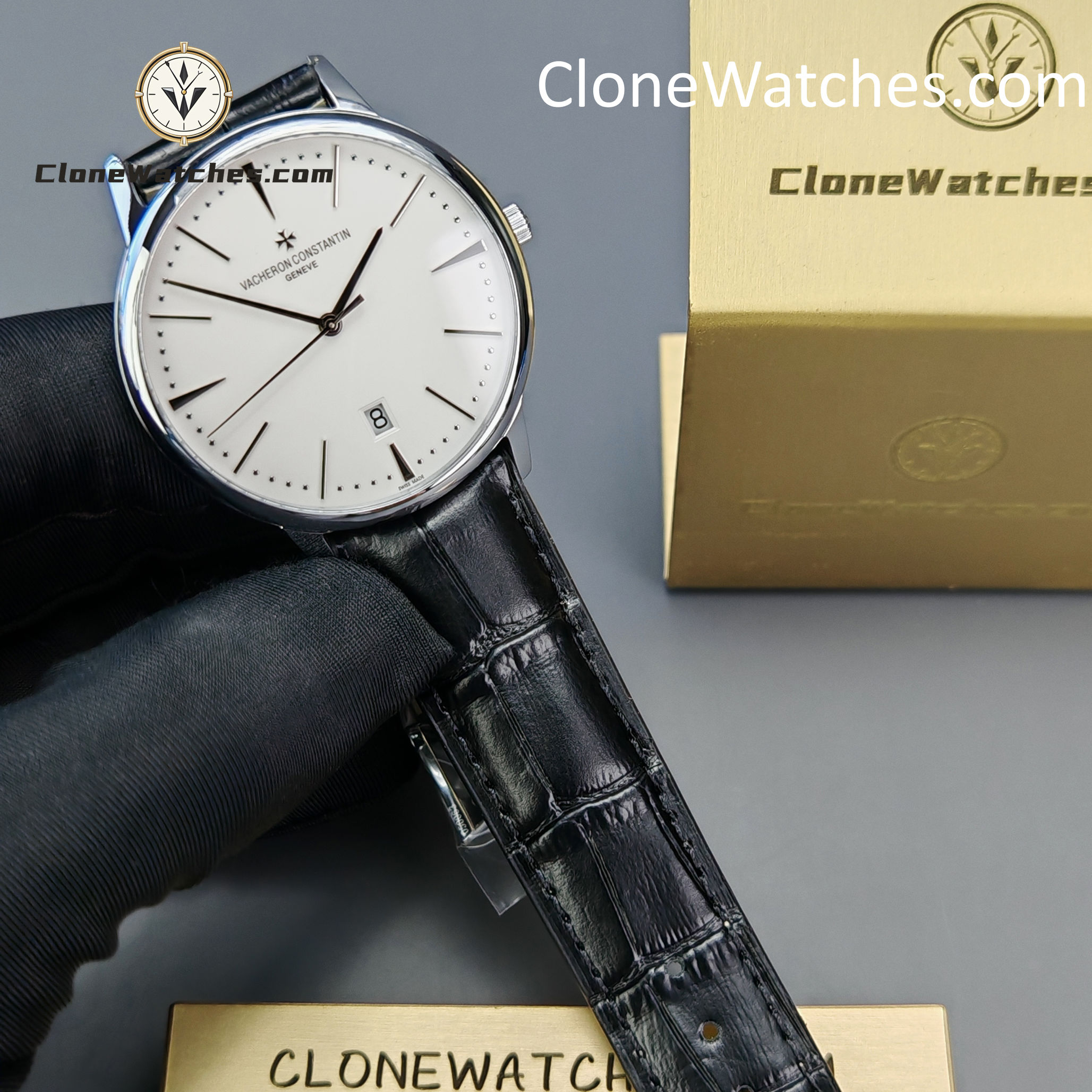 Vacheron Constantin Super Clone Watches 1:1 Patrimony 85180/000G-9230 White Dial