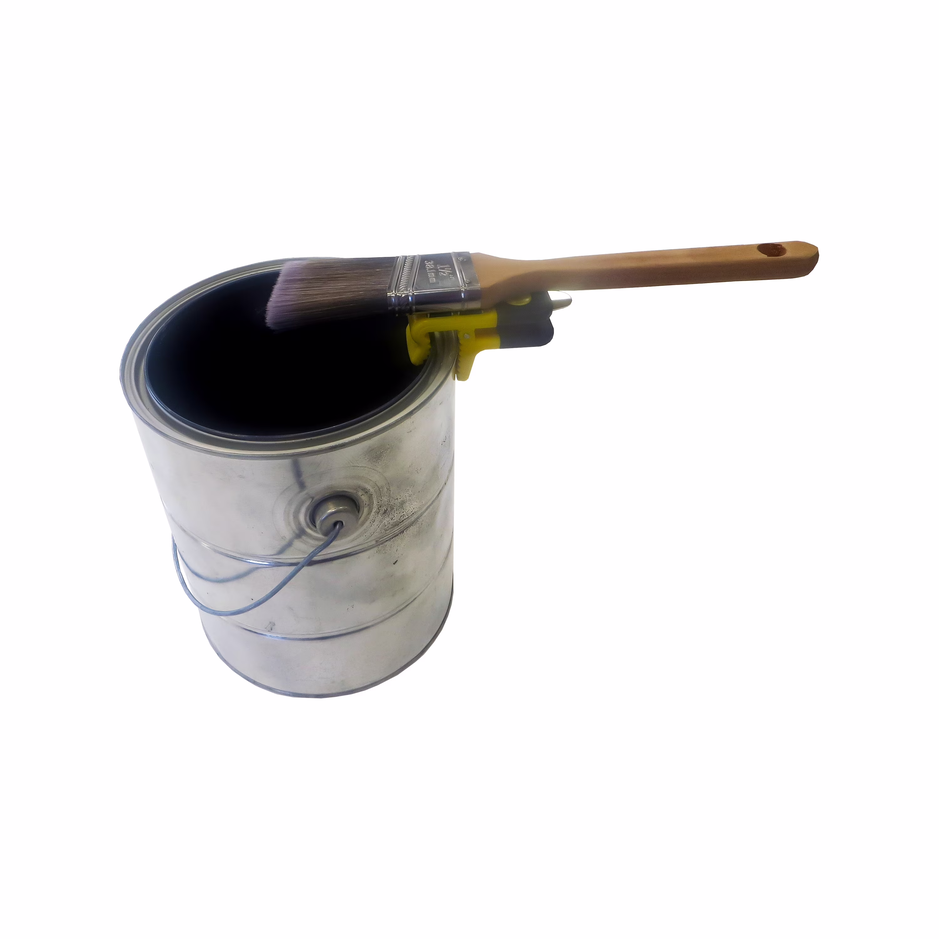 (4 pack) Allway 2-in-1 Magnetic Can Clip, Attaches to The Rim of Paint Cans with Steel Can Opener Tab, 3.25in. x 1.2in.