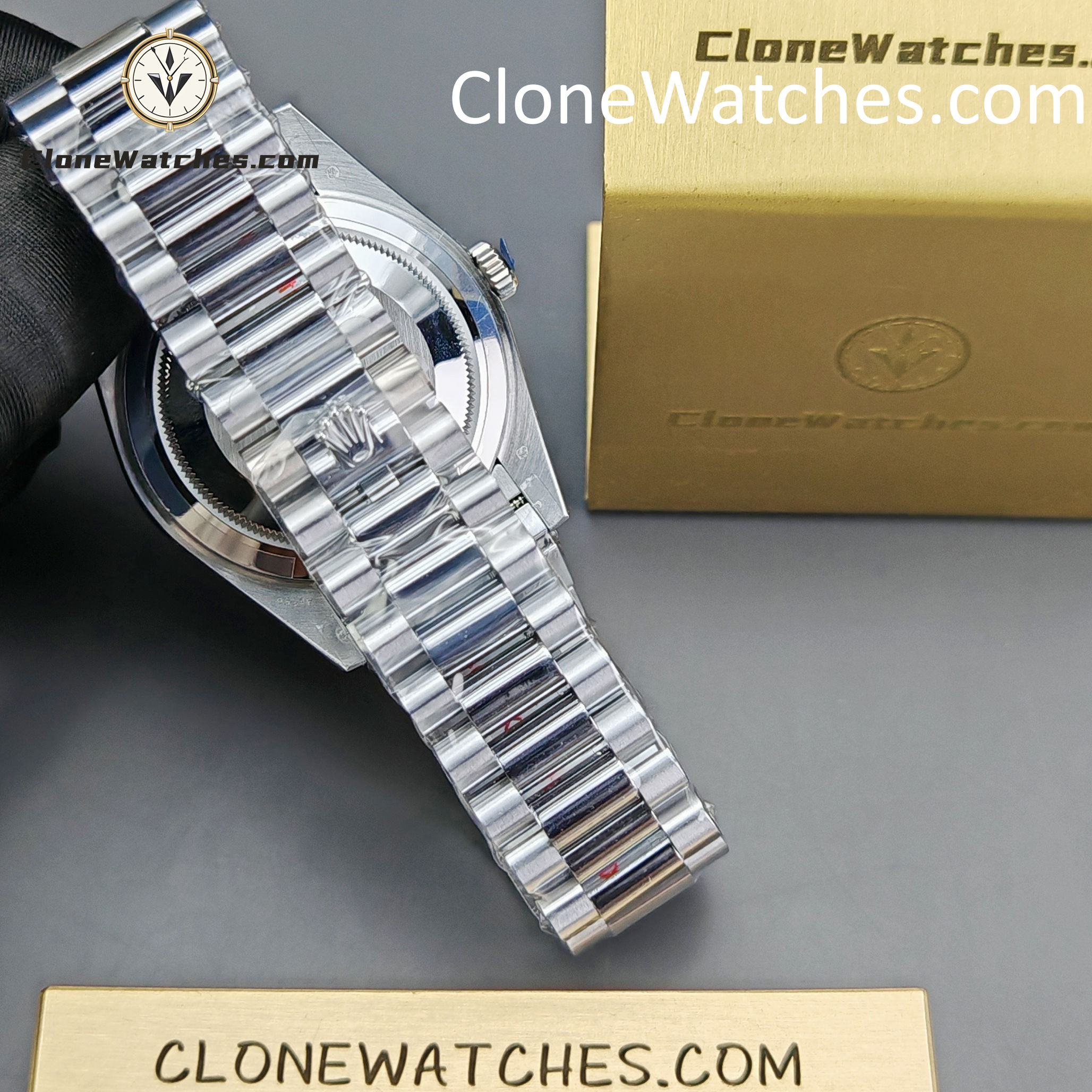Rolex Super Clone Watches 1:1 Day Date Black Dial 40mm m228239-0005 3255 Movement