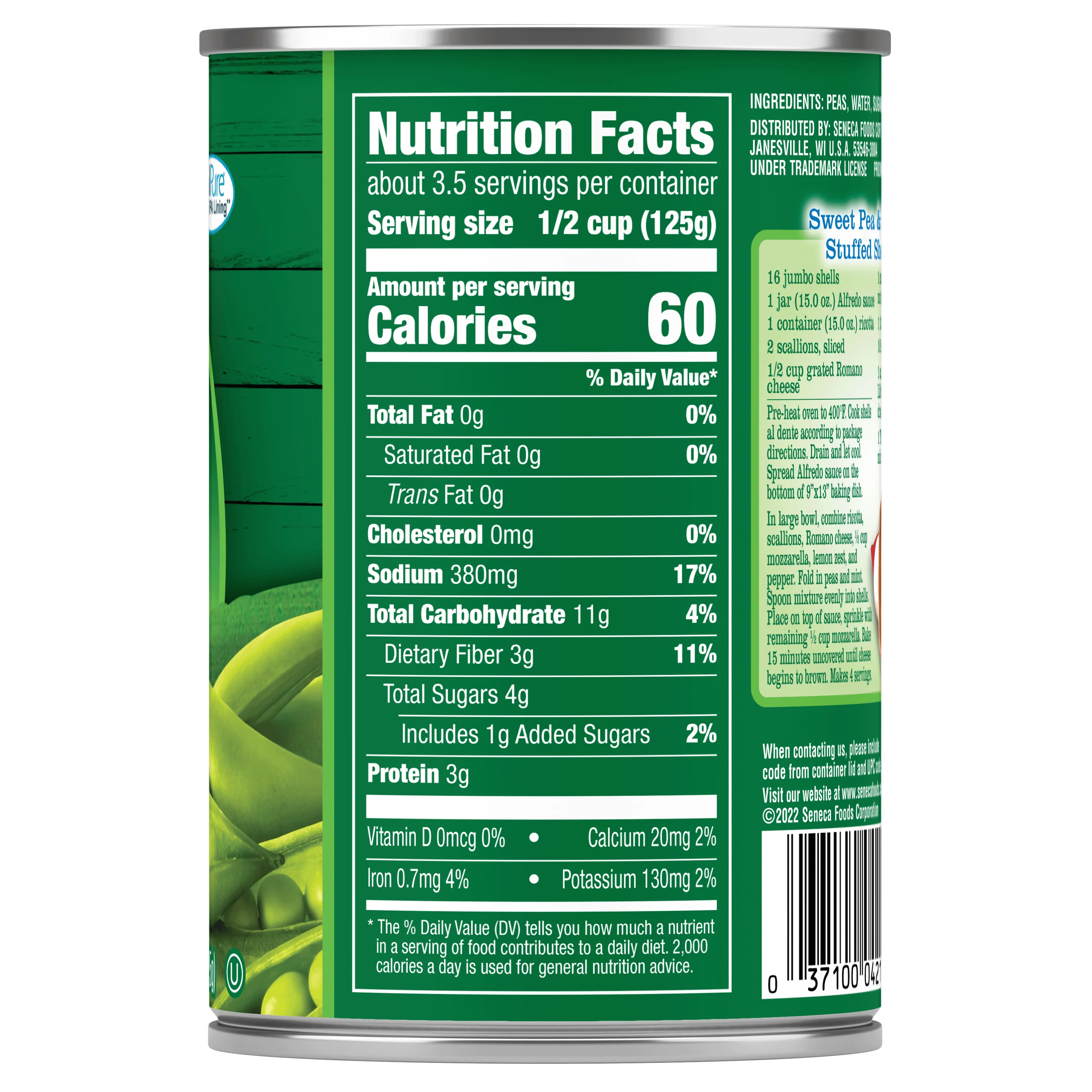 (24 pack) Libby's Kosher Sweet Green Peas, 15 Oz