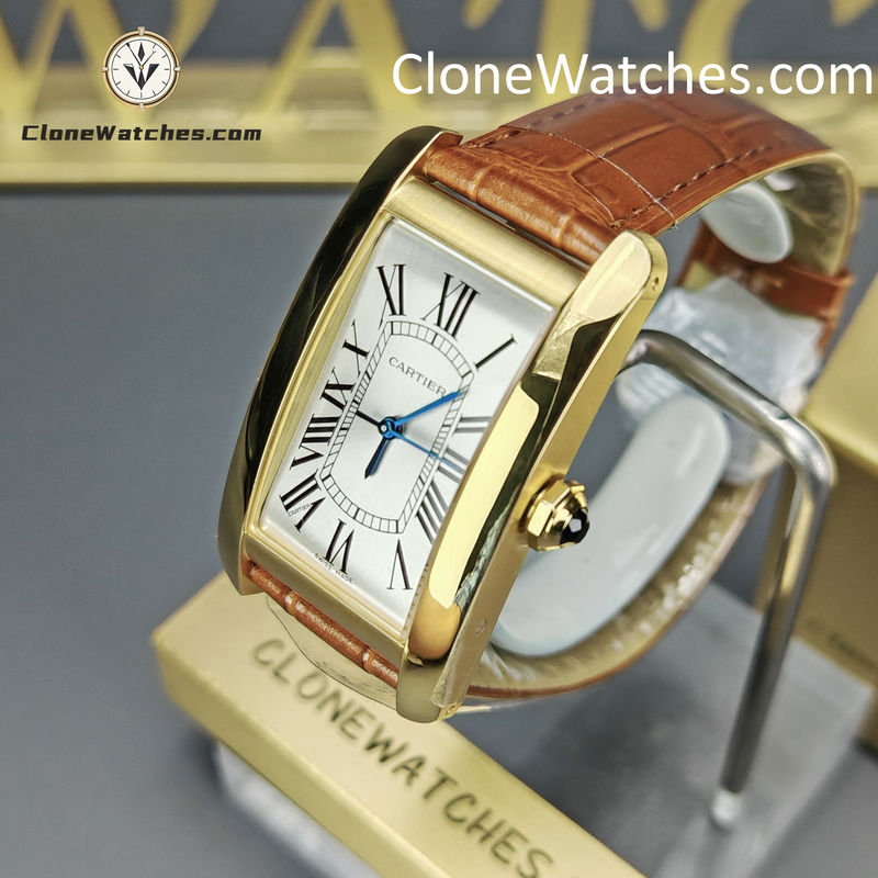 Cartier Super Clone Watches 1:1 Tank Americaine White Dial 45.1*26.6MM W2603156