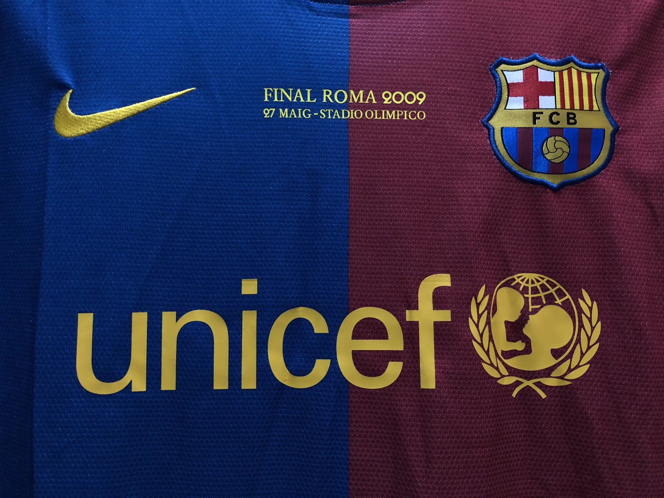 2008/09 Barcelona Home Long Sleeve Jersey Champions League Edition-Fans