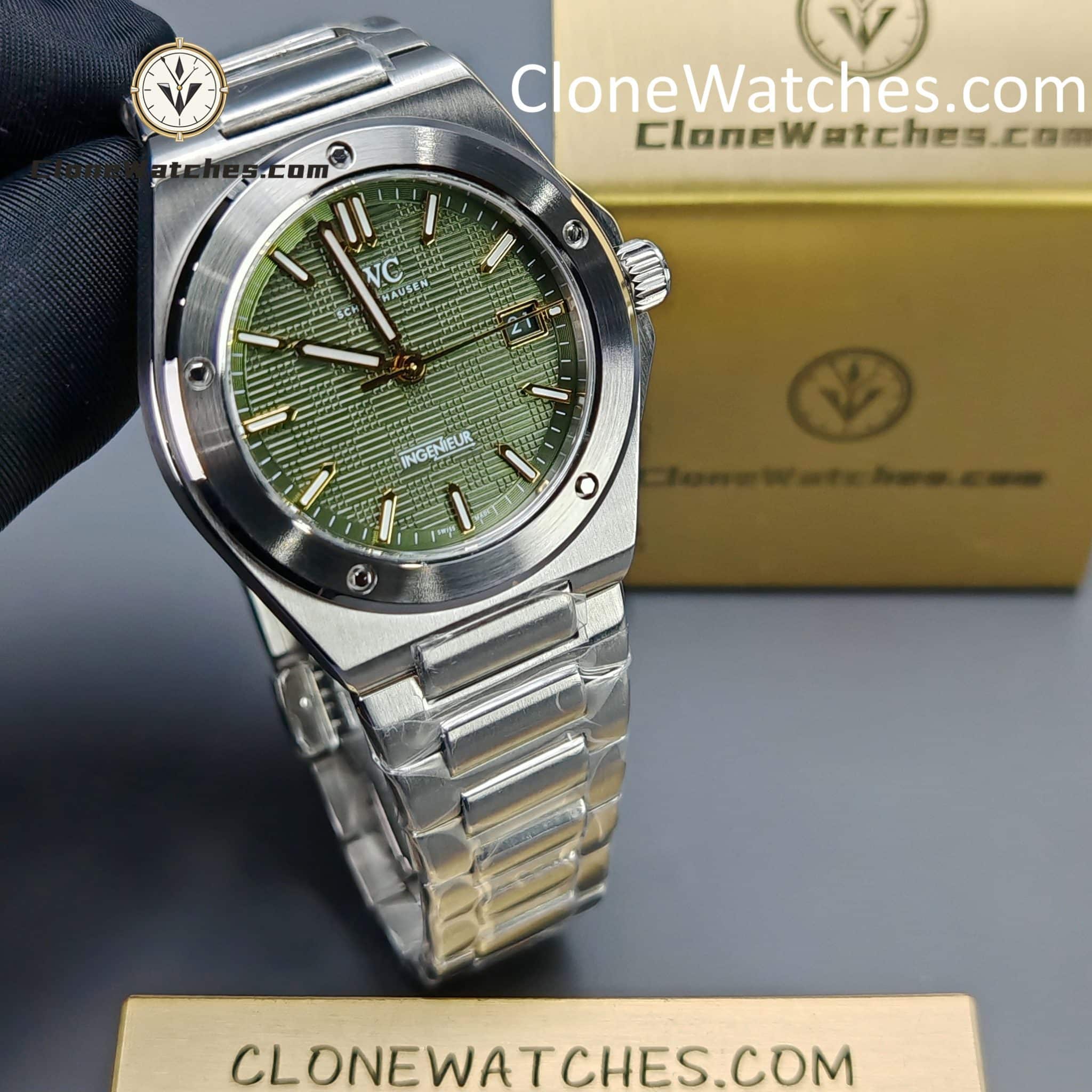 IWC Super Clone Watches 1:1 IW328908 Ingenieur Automatic 40 Green Dial