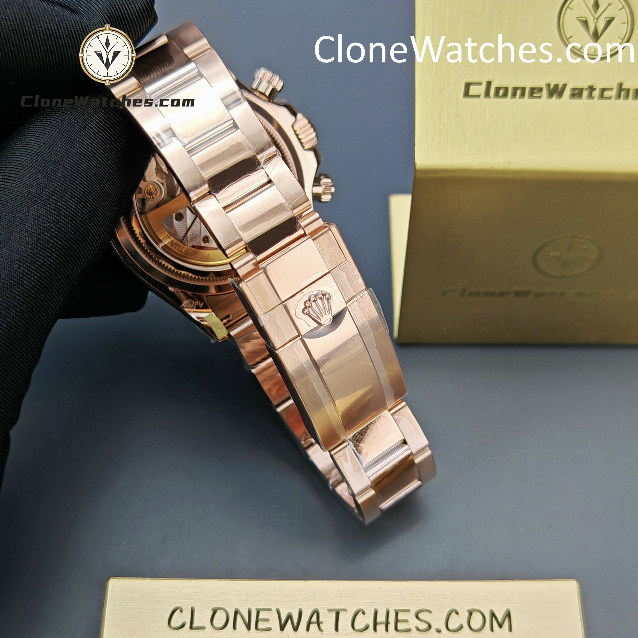 Rolex Super Clone Watches 1:1 Le Mans Daytona 100 Years Anniversary Rose Gold 4132 Movement