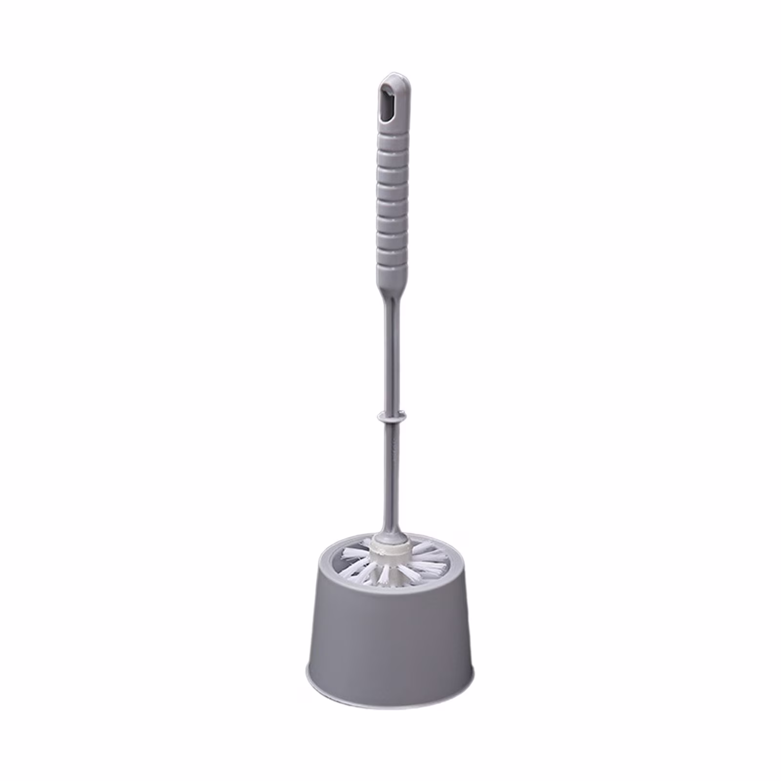 Space-Saving Toilet Brush Set - Ergonomic Handle with Self-Draining Base (Mold-Resistant Design - Compact for RVs/Apartments/Bathrooms)