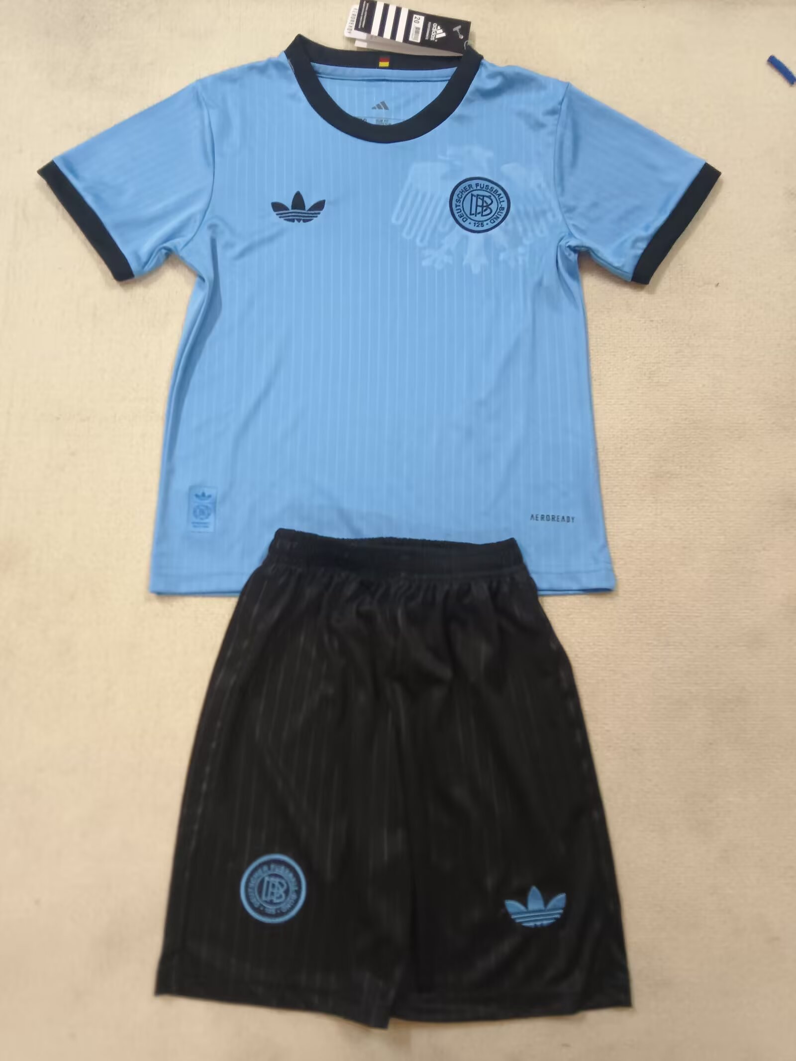 25-26 Germany 125th Anniversary Blue Jersey - Kids Kit