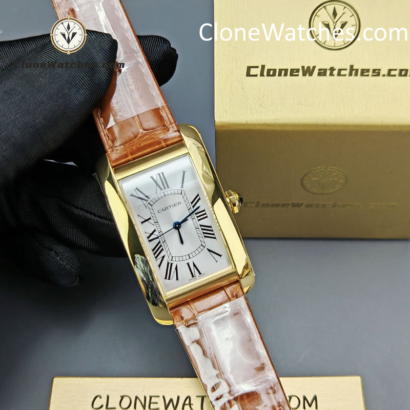 Cartier Super Clone Watches 1:1 Tank Americaine White Dial 45.1*26.6MM W2603156