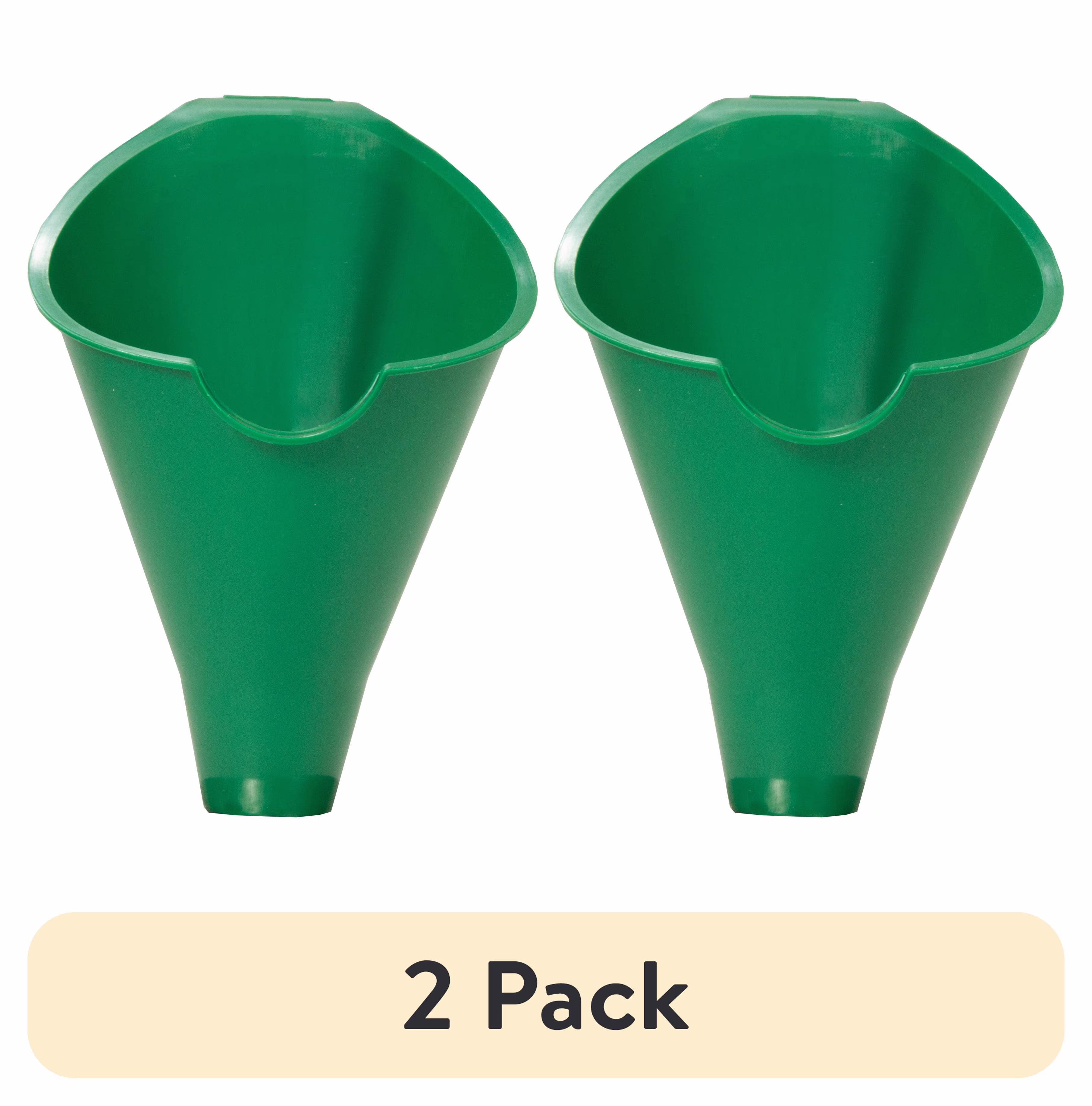 (2 pack) Hyper Tough Big Mouth Automotive Plastic Funnel, Green, 10713RFHT, 1 Each