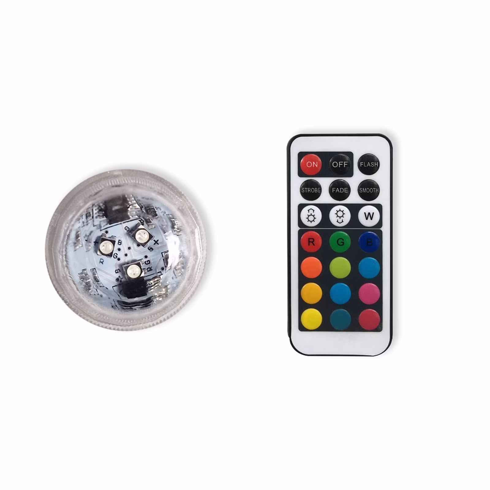Waterproof LED Party Lights for Slush Machines - 13 Colors & 4 Modes, Mini Remote Control Lights for Parties, Aquariums, Juicers