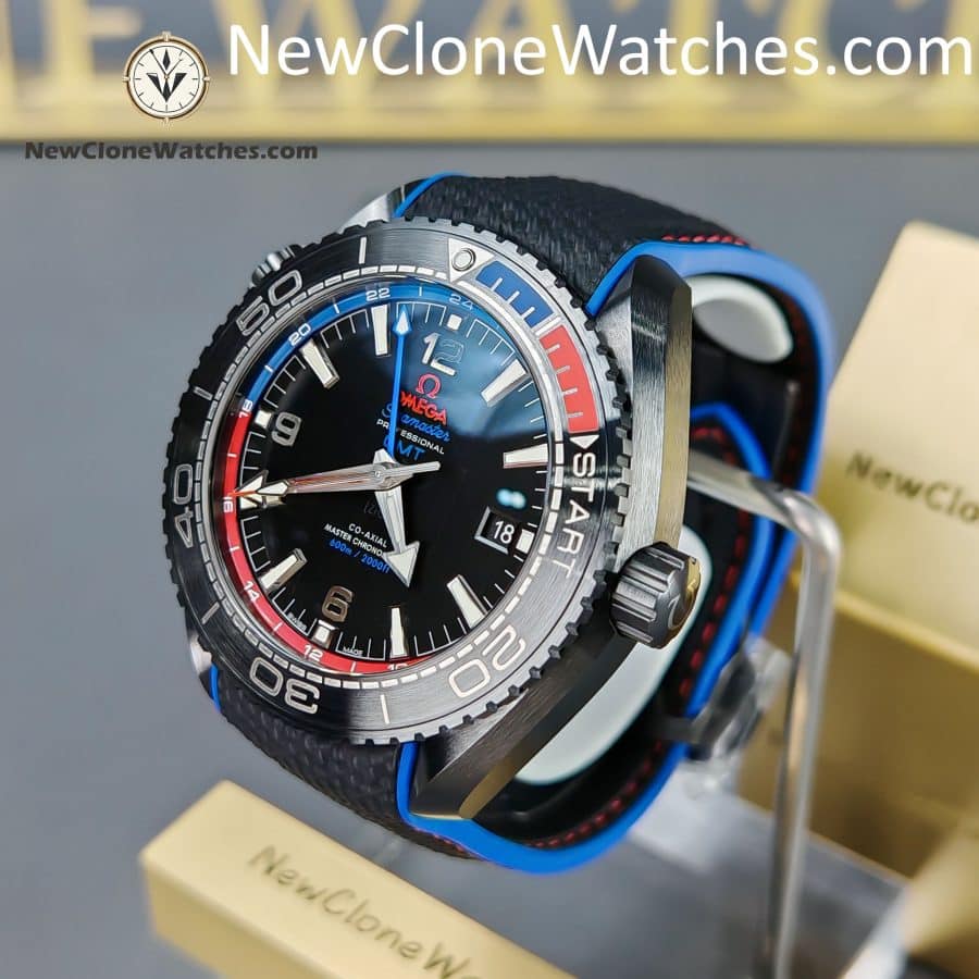 OMEGA Super Clone Watches 1:1 Seamaster Planet Ocean 600M ��ETNZ�� Deep Black 215.92.46.22.01.004 45.5MM