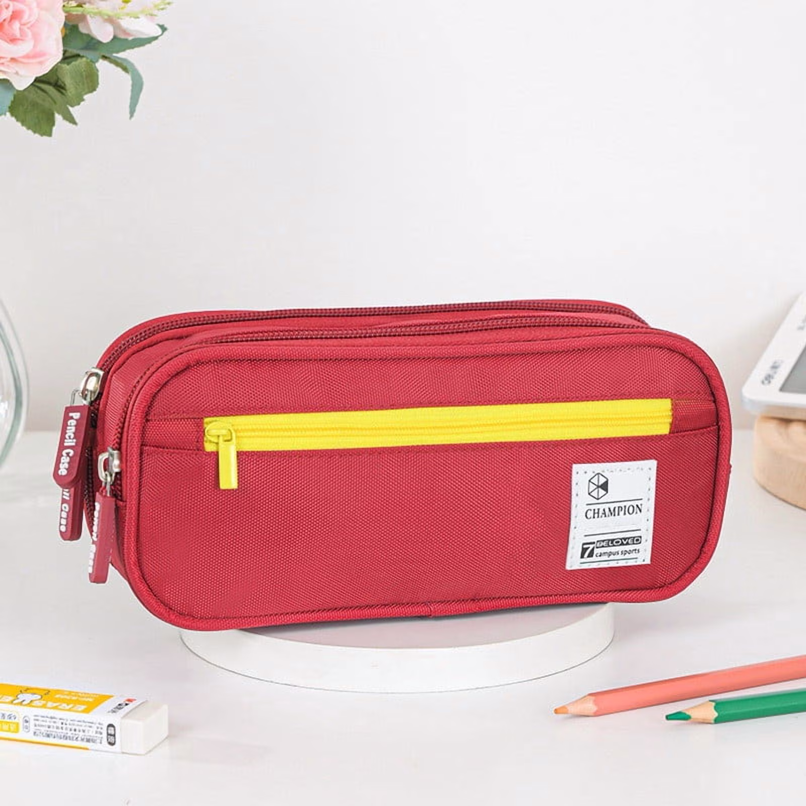 PALIFEUR Pencil Case Large Capacity Pencil Pouch, Multi-layer Aesthetic Pen Bag, Sturdy Multifunctional Pencil Bag, Pencil Box, Sky Blue