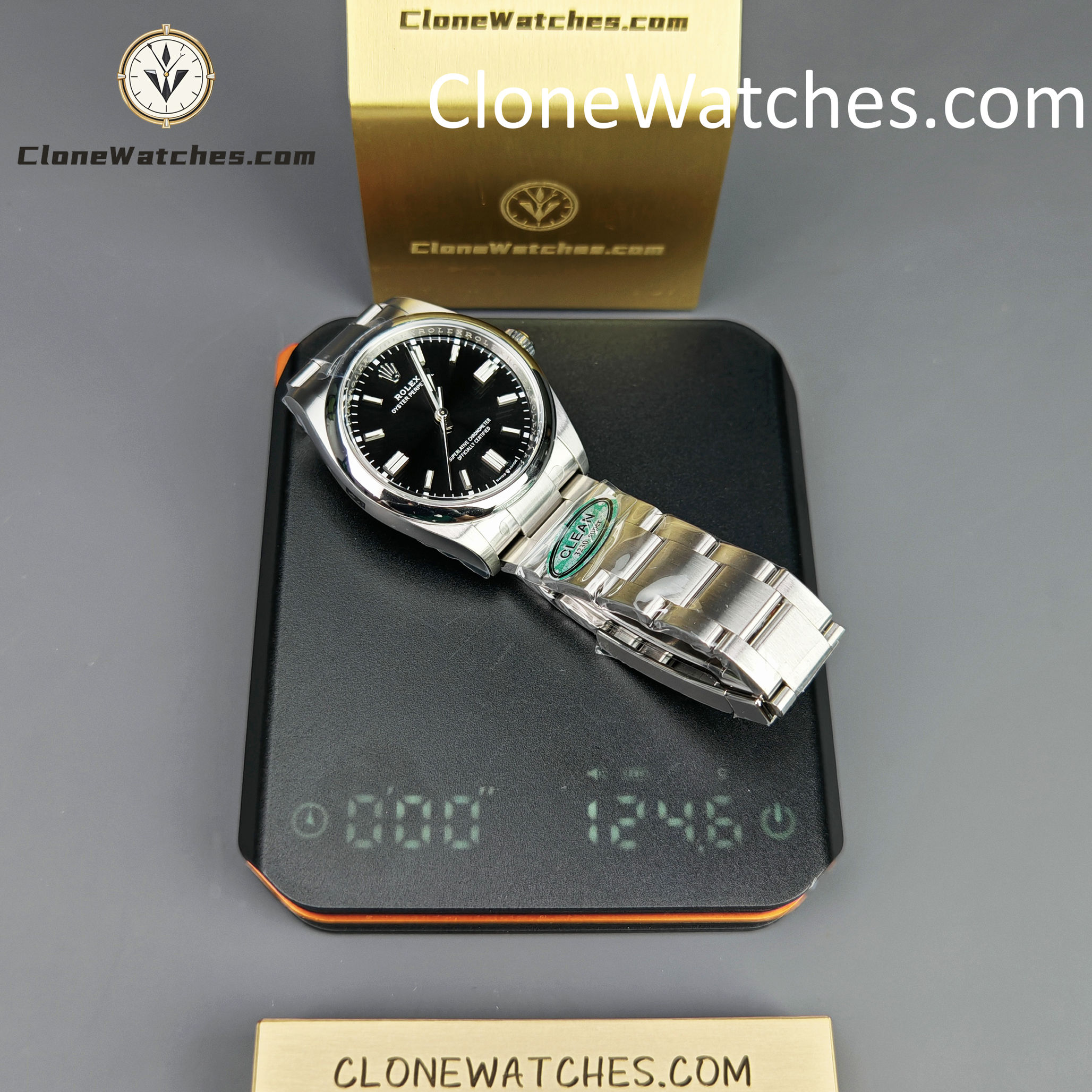 Rolex Super Clone Watches 1:1 Oyster Perpetual Black Dial 36mm M126000-0002 3230 Movement