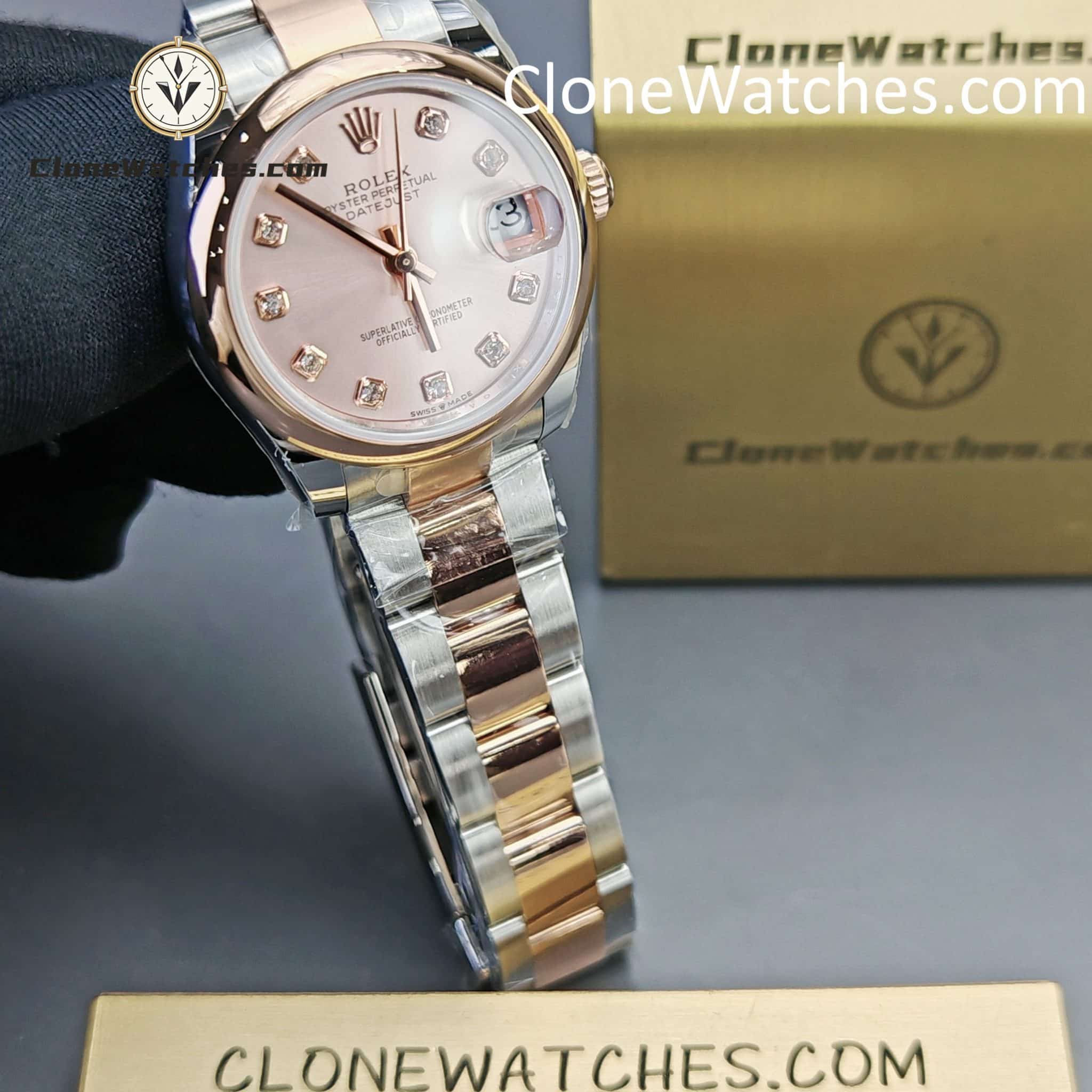 Rolex Super Clone Watches 1:1 DateJust m278241-0023 Oyster 31MM 2236 Movement