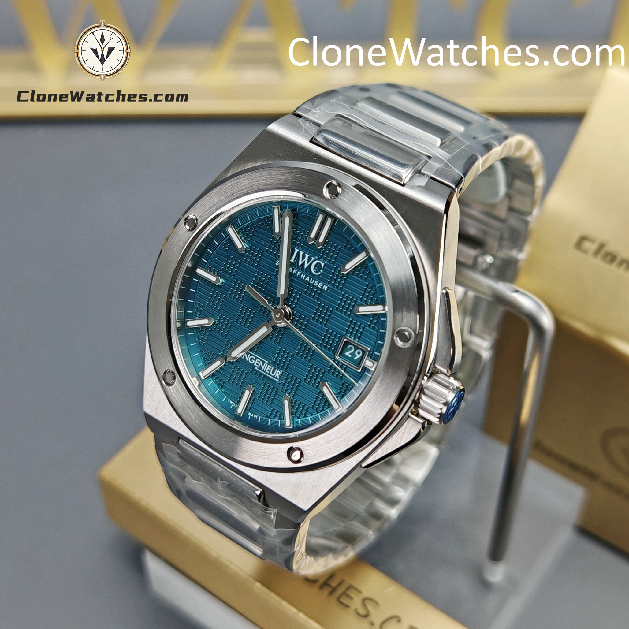 IWC Super Clone Watches 1:1 IW328903 Ingenieur Automatic 40 Aqua Dial