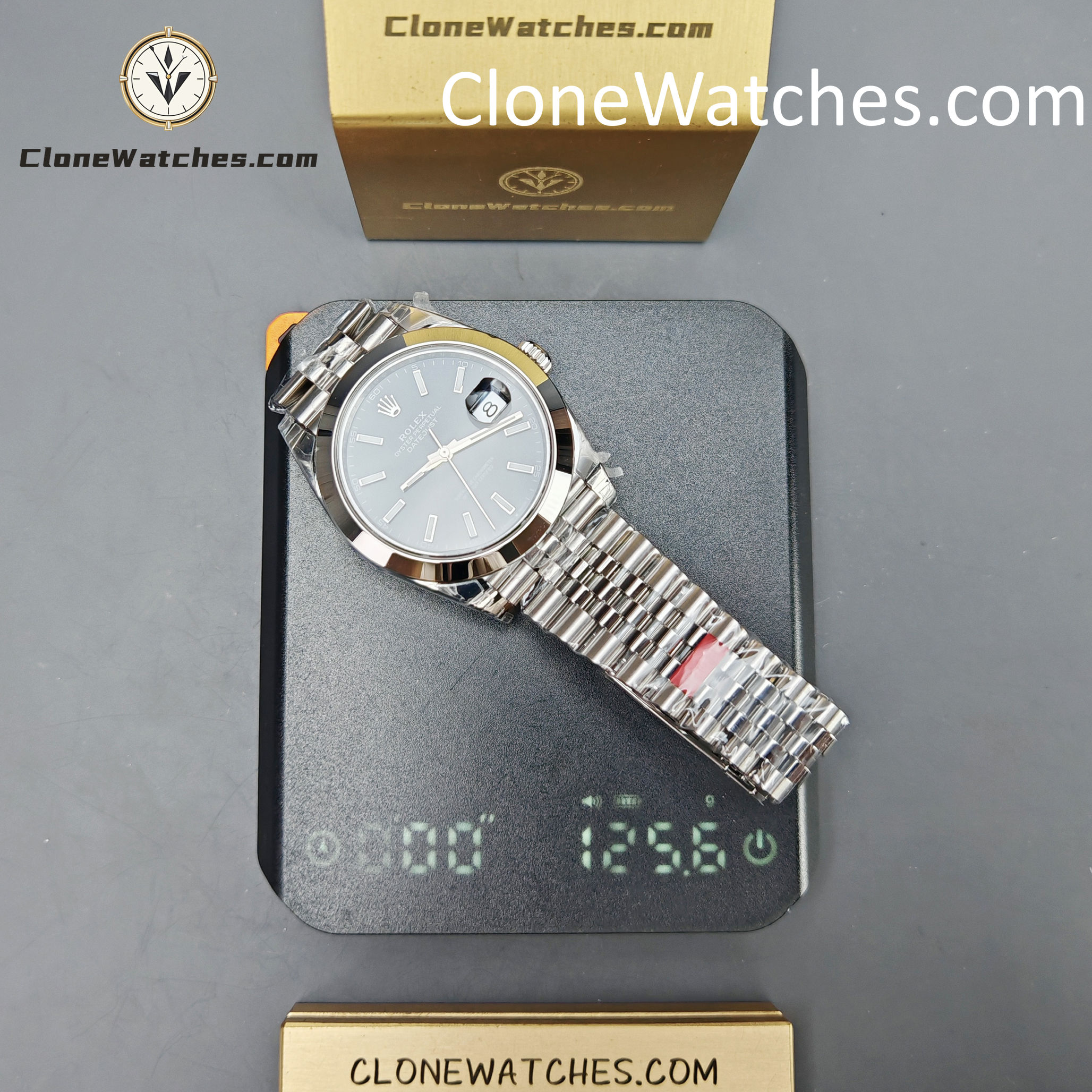 Rolex Super Clone Watches 1:1 DateJust Black Dial m126300-0012 Jubilee 41MM 3235 Movement
