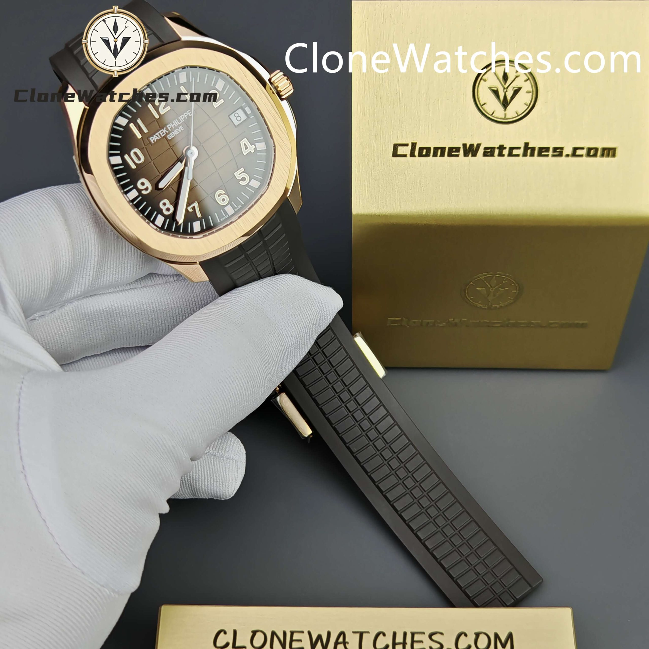 Patek Philippe Super Clone Watches 1:1 Aquanaut Rose Gold 5167R-001 40.8 mm
