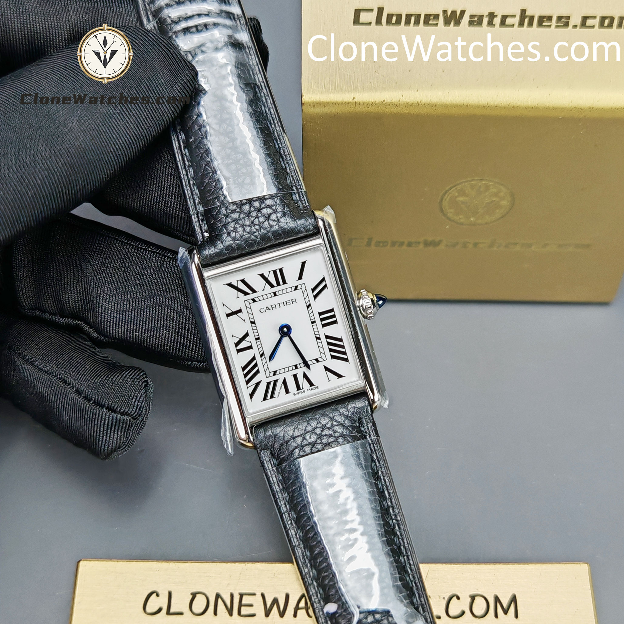 Cartier Super Clone Watches 1:1 Tank quartz movement 33.7*25.5MM WSTA0120
