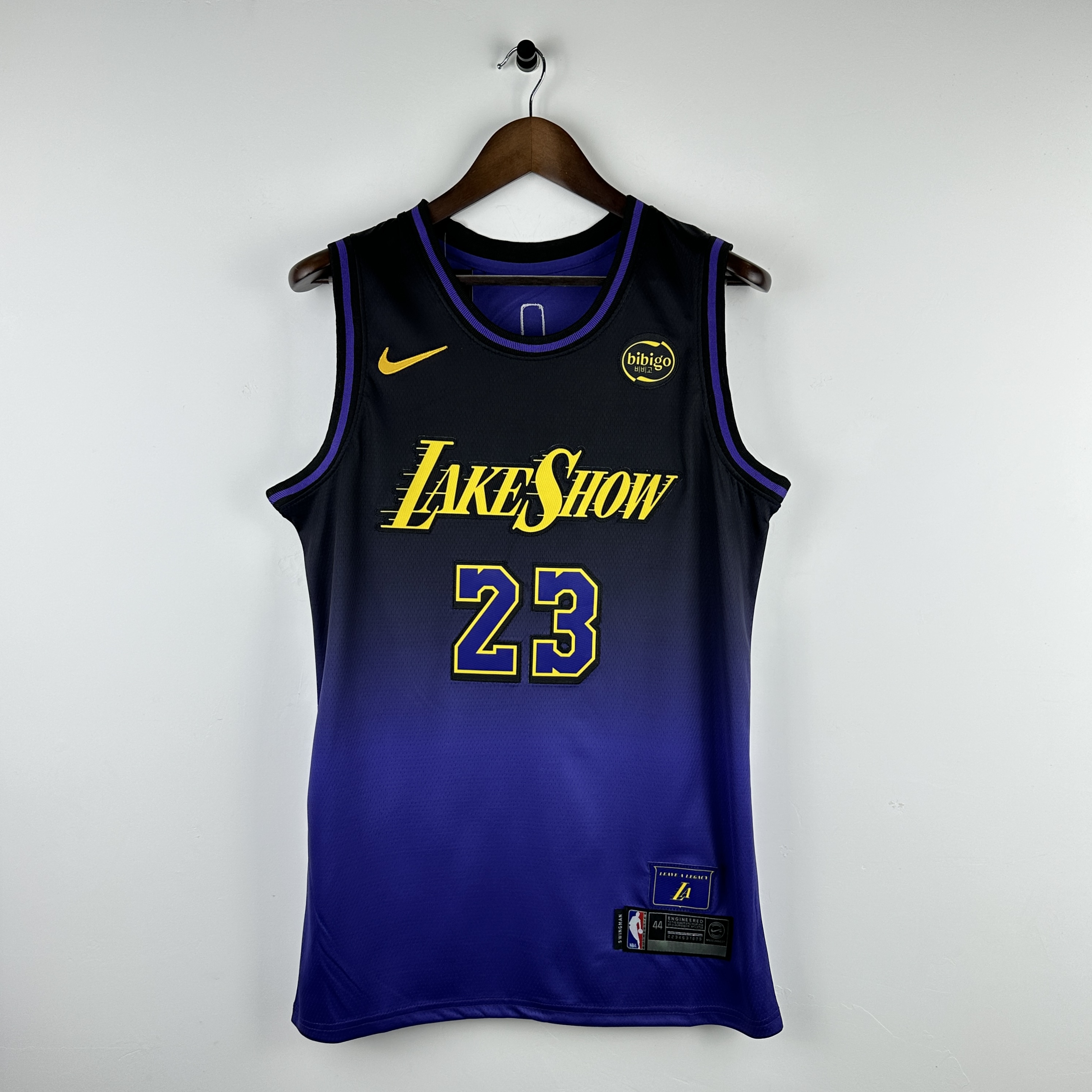 Embroidery 25th season Lakers City Edition No. 23 James