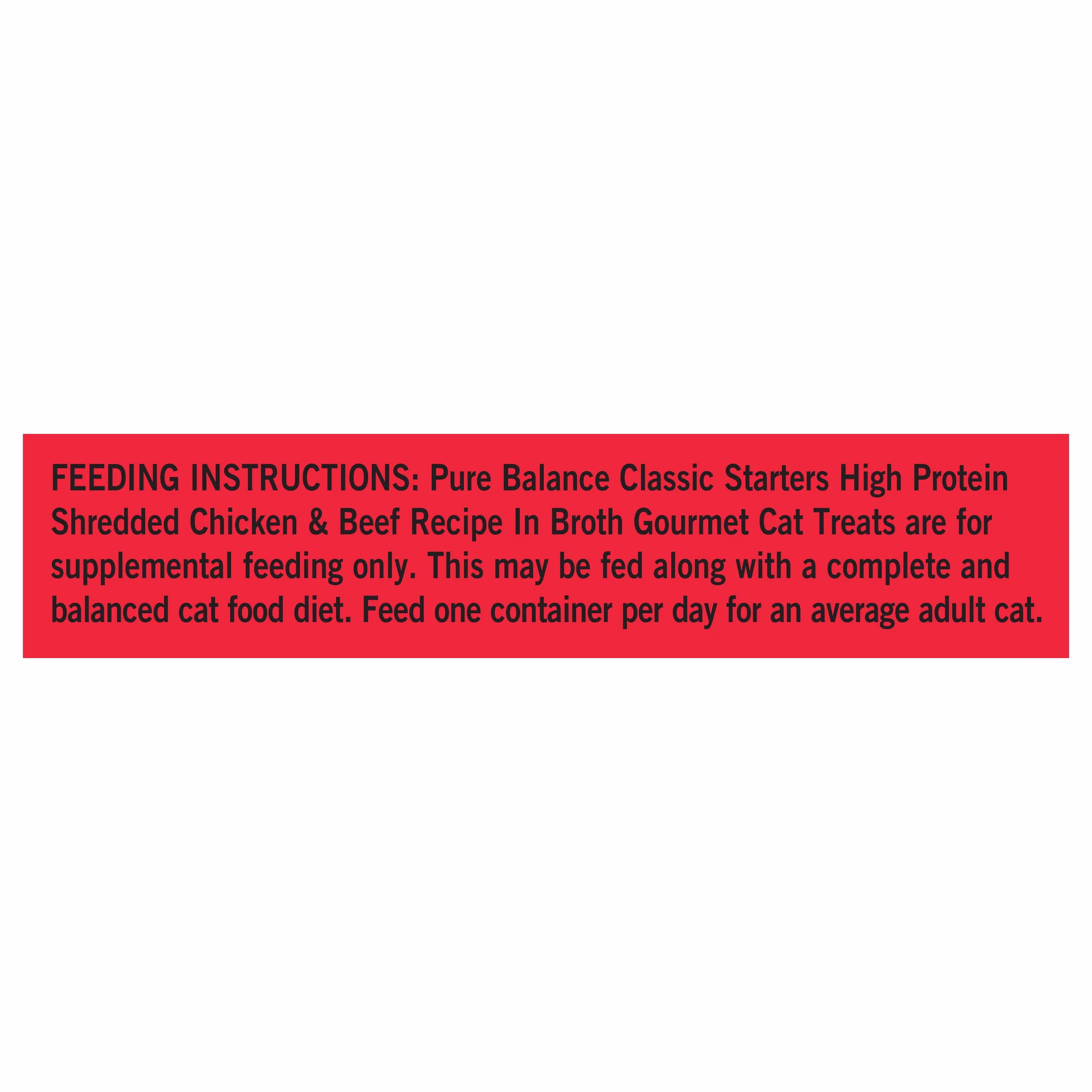 Pure Balance Classic Starters Shredded Chicken and Beef Recipe in Broth, 1.4 oz