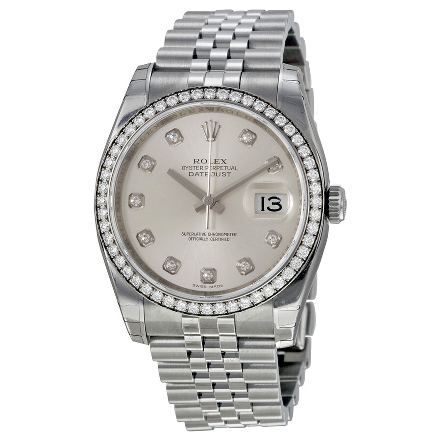 Rolex Oyster Perpetual Datejust 36 Silver Dial Stainless Steel Jubilee Bracelet Automatic Ladies Watch 116244SDJ（Lifetime free warranty+90-days replacement service & Refund!.）