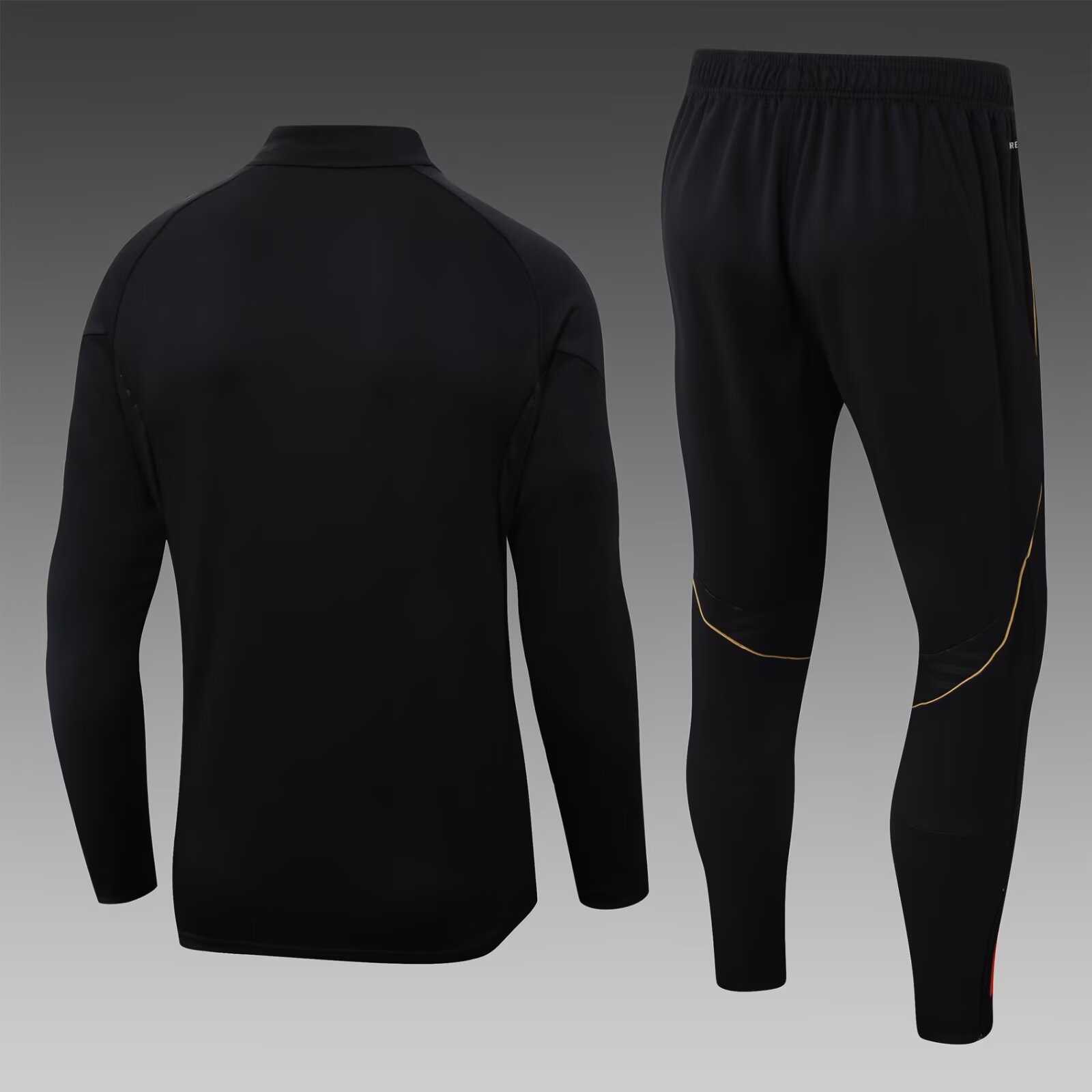 2025/26 Lyon Black Half-Zip Training Jersey