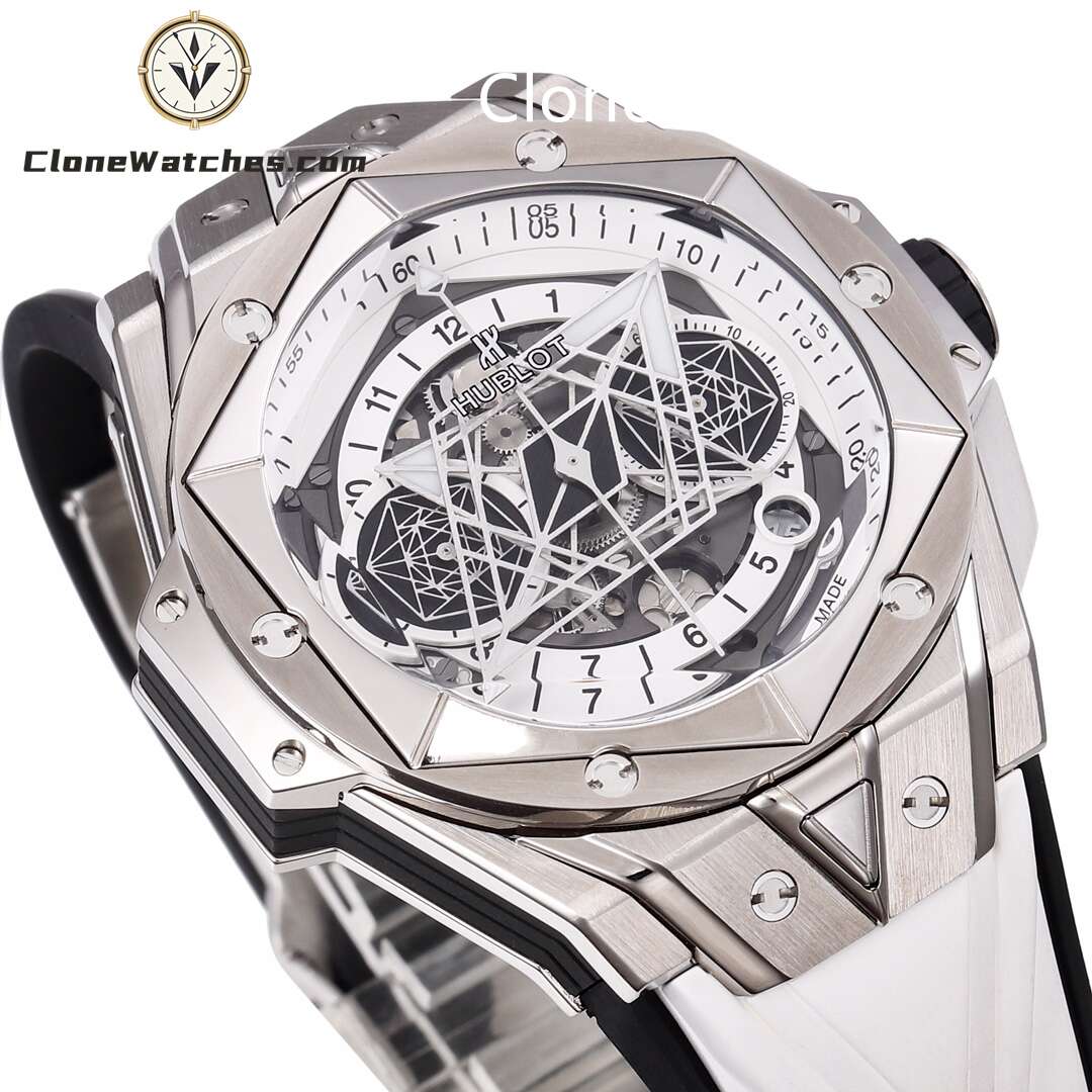 Hublot Super Clone Watches 1:1 Big Bang Unico Sang Bleu II 45MM TITANIUM WHITE 418.NX.2001.RX.MXM20