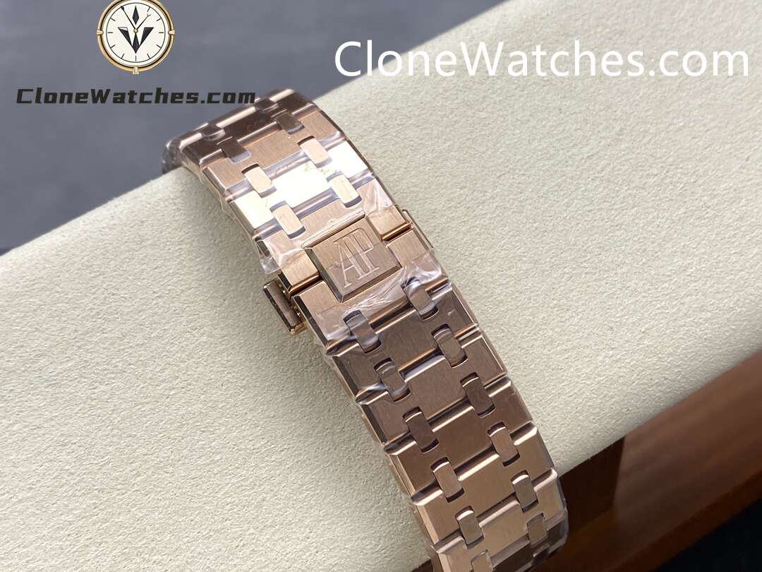 Audemars Piguet Super Clone Watches 1:1 Royal Oak 15510 Rose Gold Black Dial 41MM