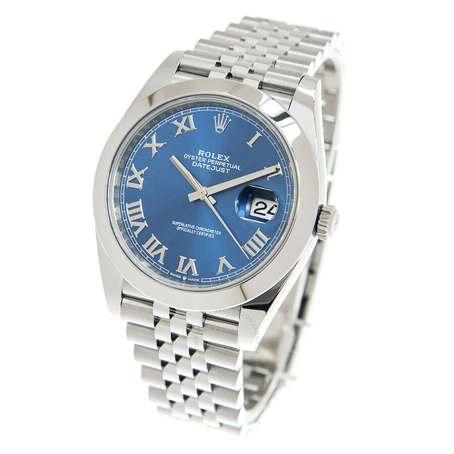 Rolex Datejust 41 Automatic Blue Dial Men s Jubilee Watch 126300BLRJ（Lifetime free warranty+90-days replacement service & Refund!.）
