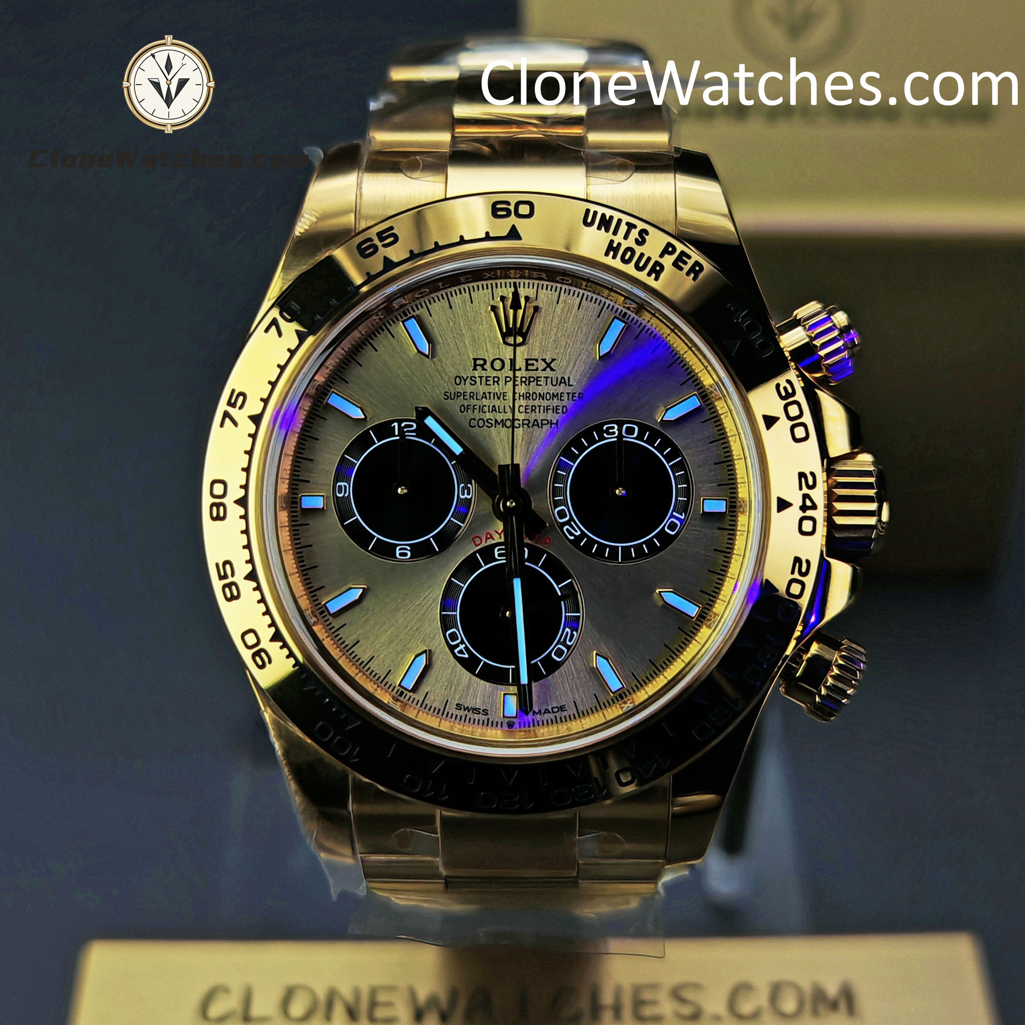 Rolex Super Clone Watches 1:1 Daytona 18K Gold M126508-0006 4131 Movement