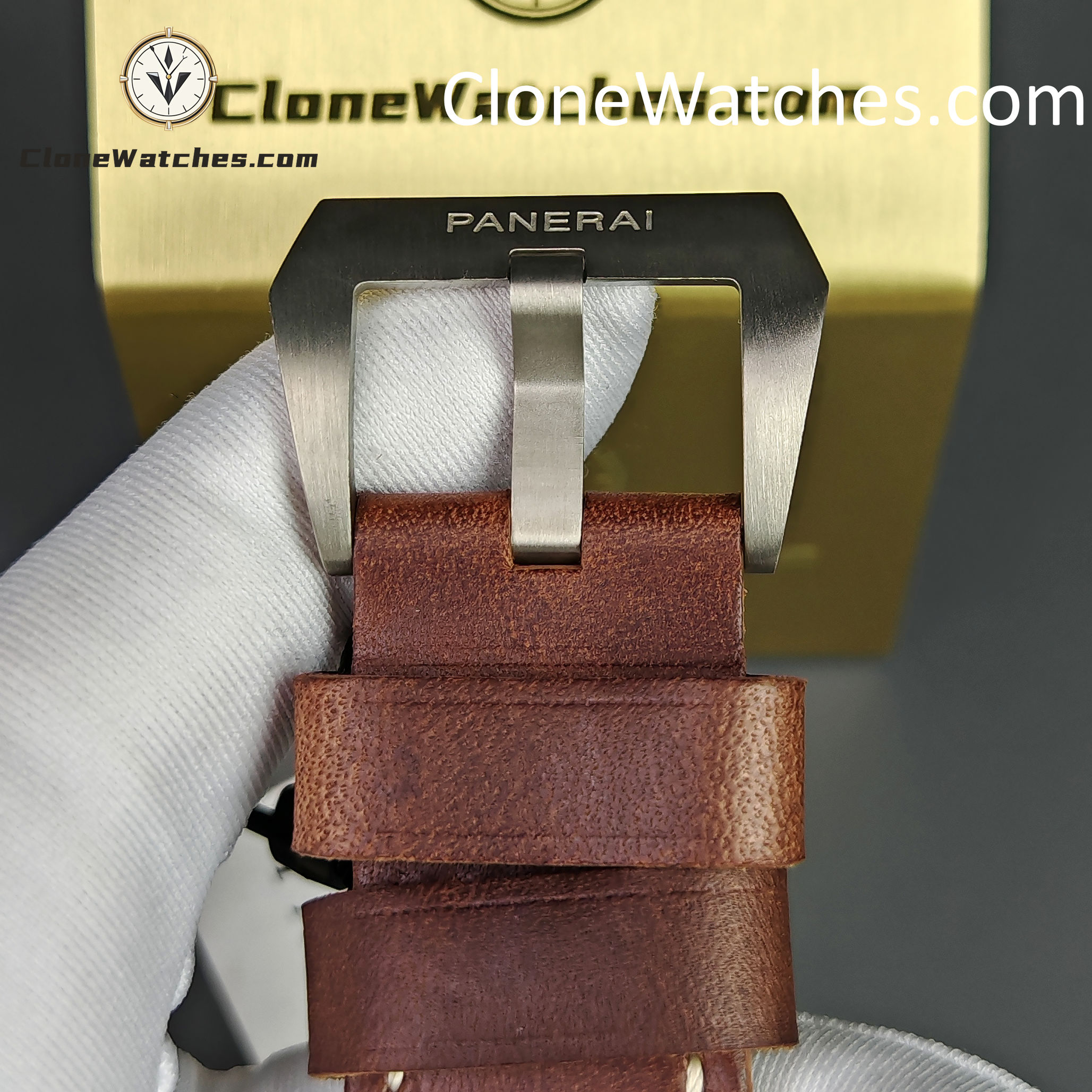 Panerai Super Clone Watches 1:1 Submersible Bronzo PAM 00968 Brown Dial