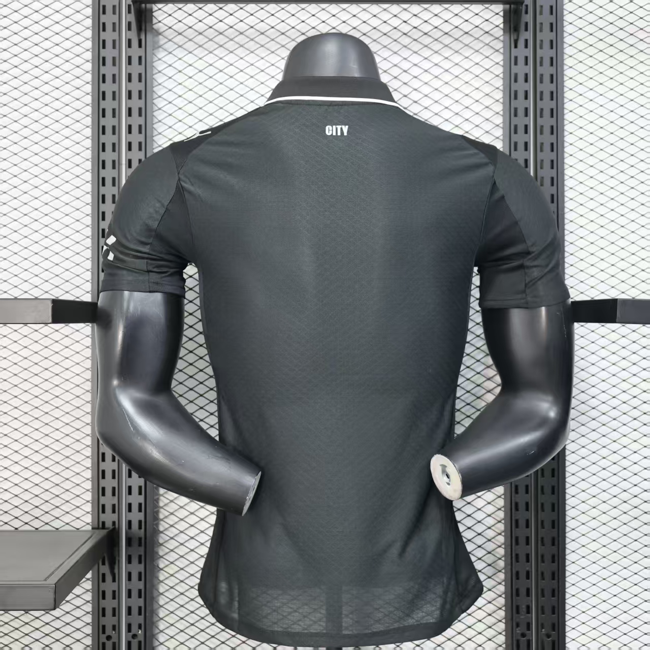 2025-26 Manchester City Black Away Jersey - Player Edition