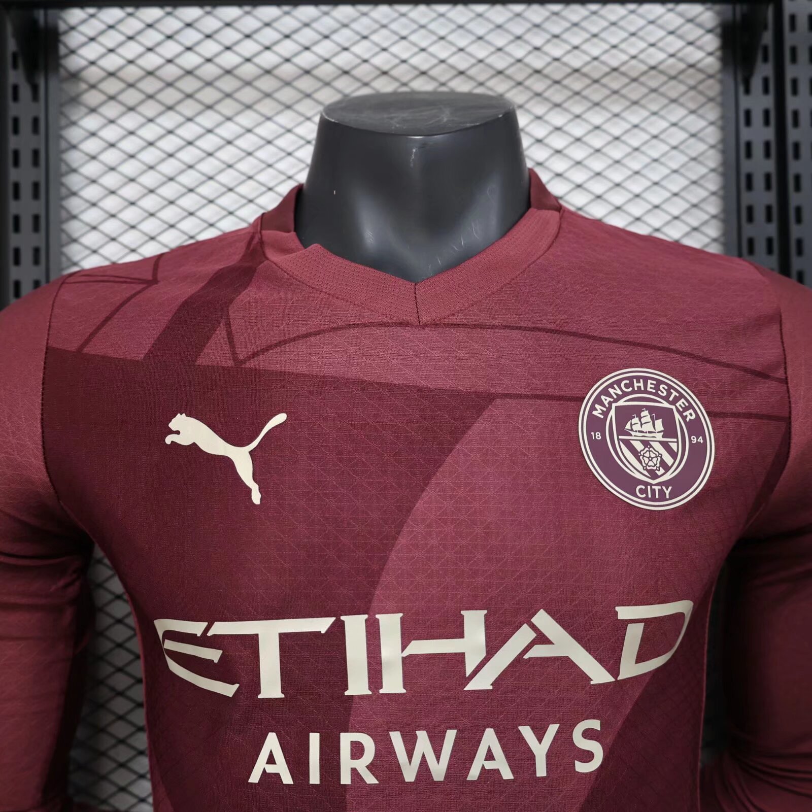 2025-26 New Season Manchester City Second Away Long Sleeve Jersey - Player Edition