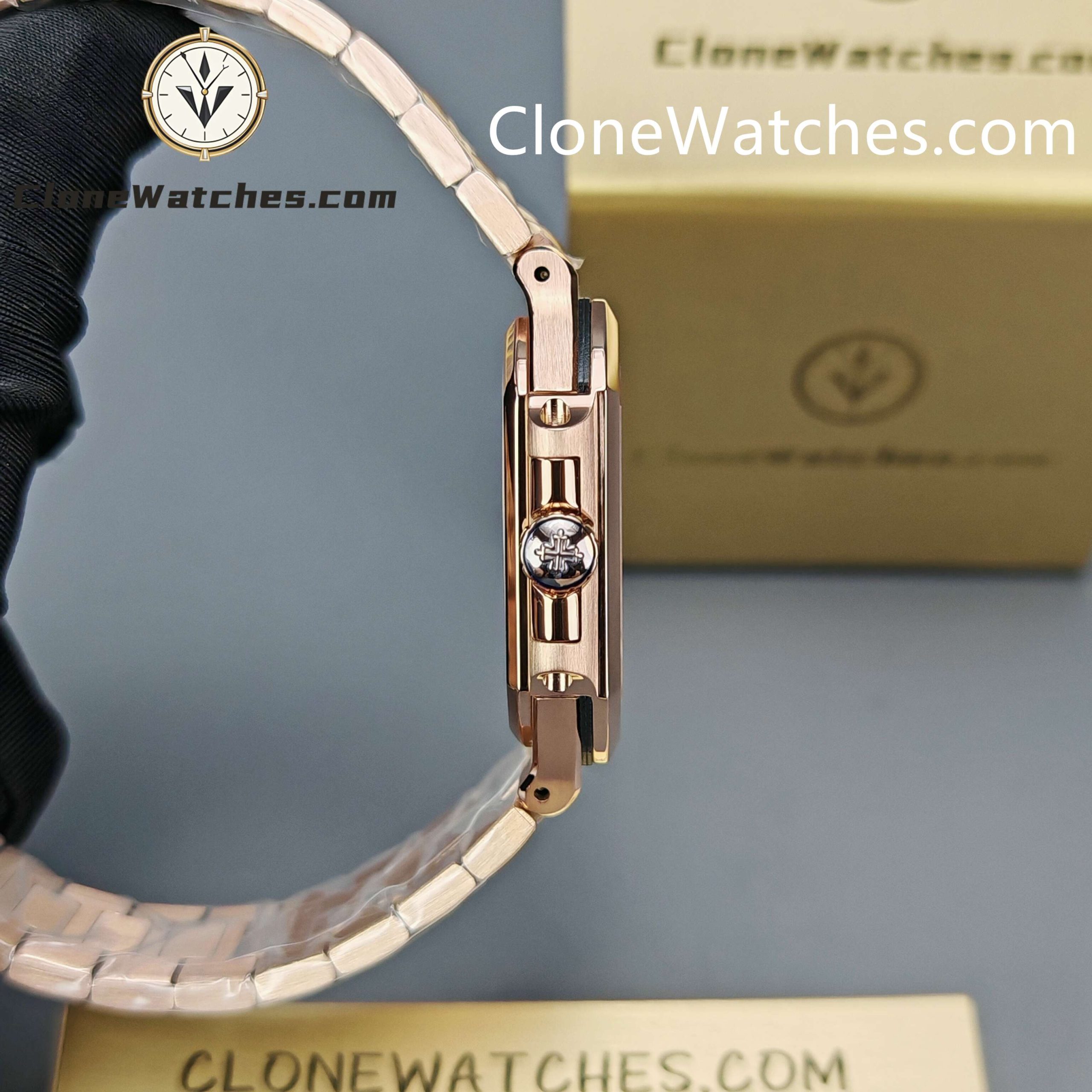 Patek Philippe Super Clone Watches 1:1 CUBITUS Rose Gold 7128/1R-001 Brown Dial