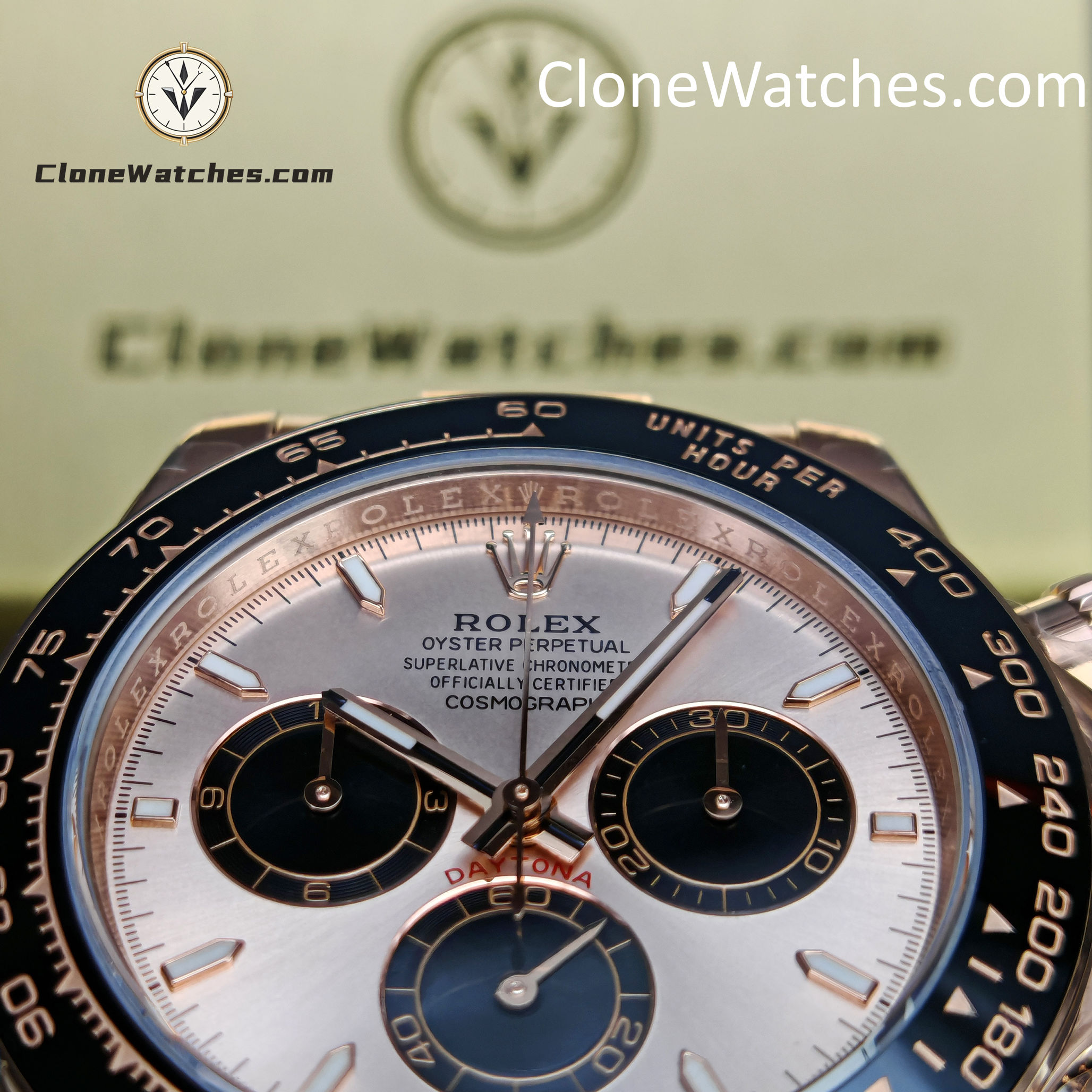 Rolex Super Clone Watches 1:1 Daytona Rose Gold M126515ln-0006 4131 Movement